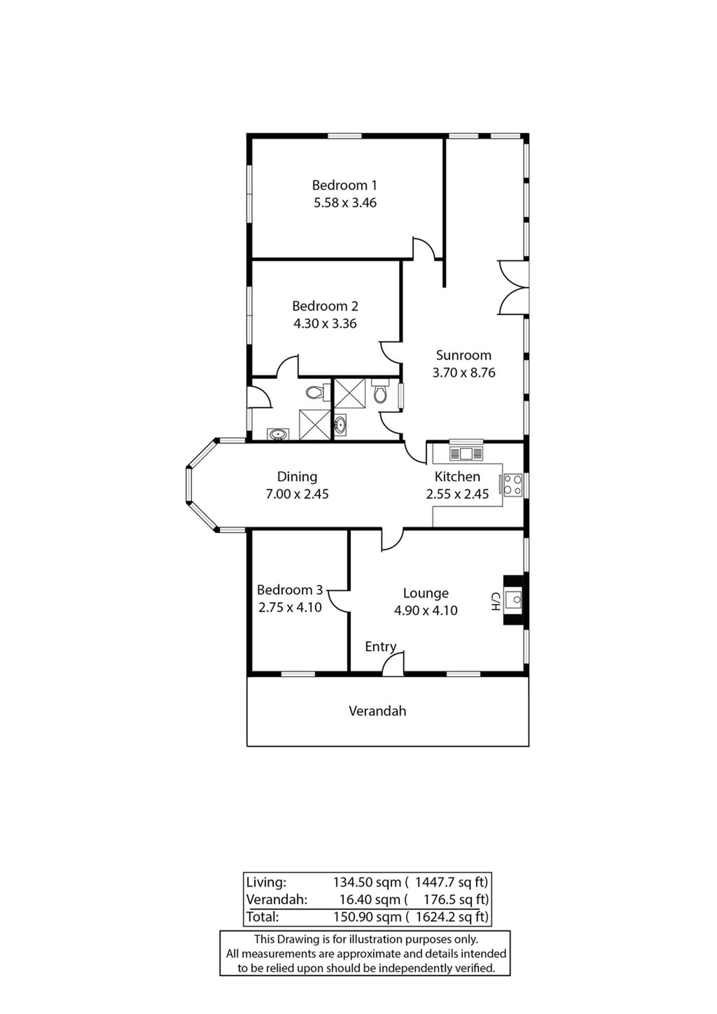 Floorplan of Homely house listing, 34 Sturt Street, Robe SA 5276