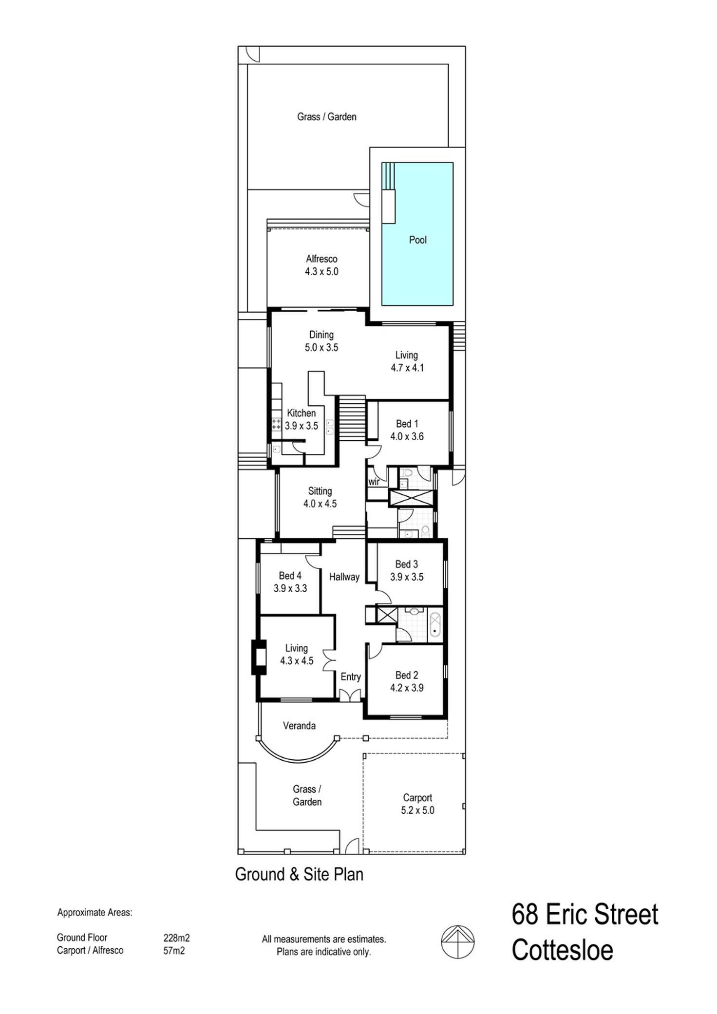 Floorplan of Homely house listing, 68 Eric Street, Cottesloe WA 6011