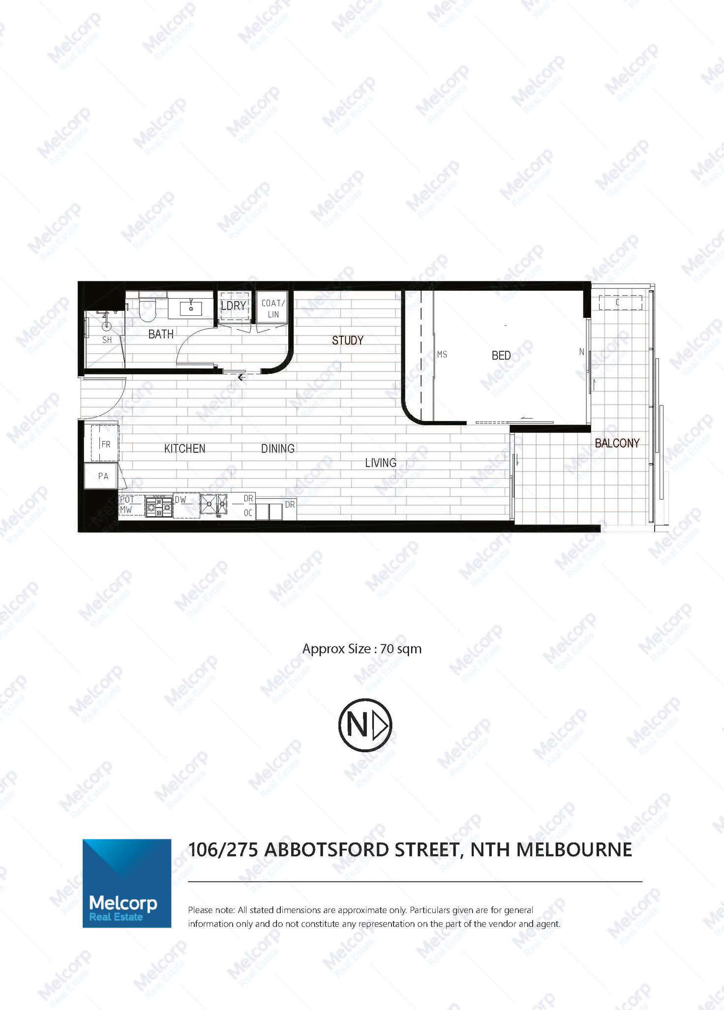 Floorplan of Homely apartment listing, 106/275 Abbotsford Street, North Melbourne VIC 3051