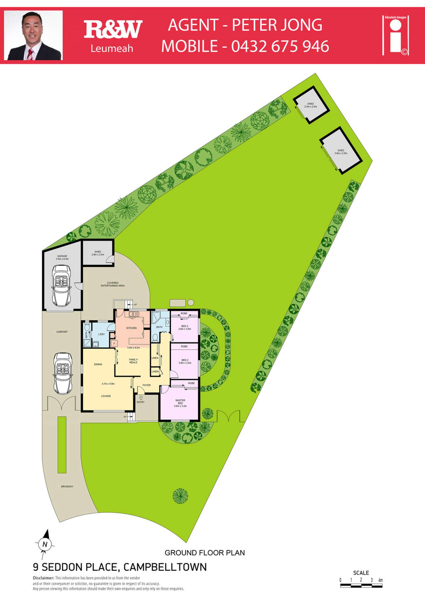 Floorplan of Homely house listing, 9 Seddon Place, Campbelltown NSW 2560