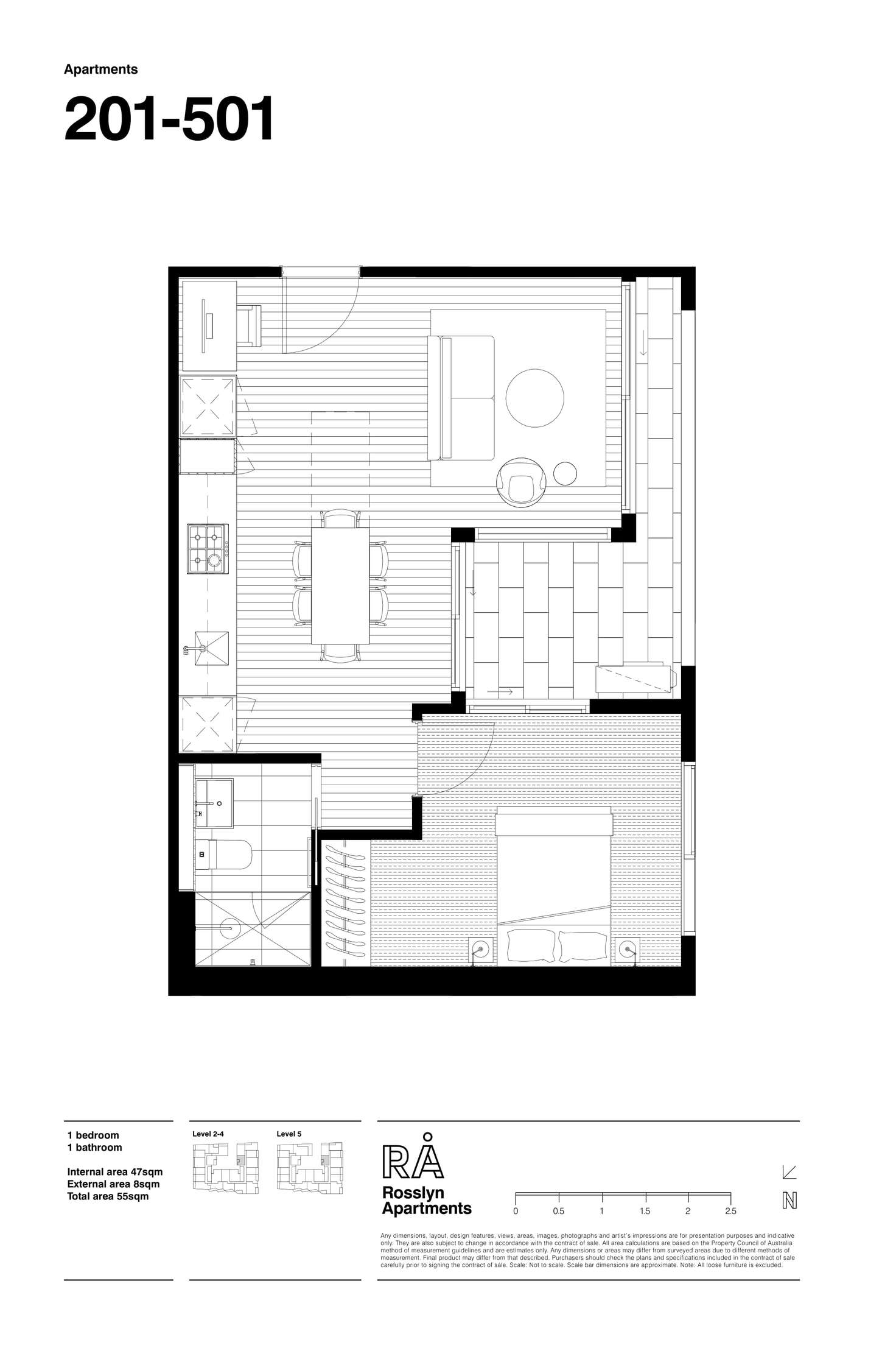 Floorplan of Homely apartment listing, 401/133 Rosslyn Street, West Melbourne VIC 3003