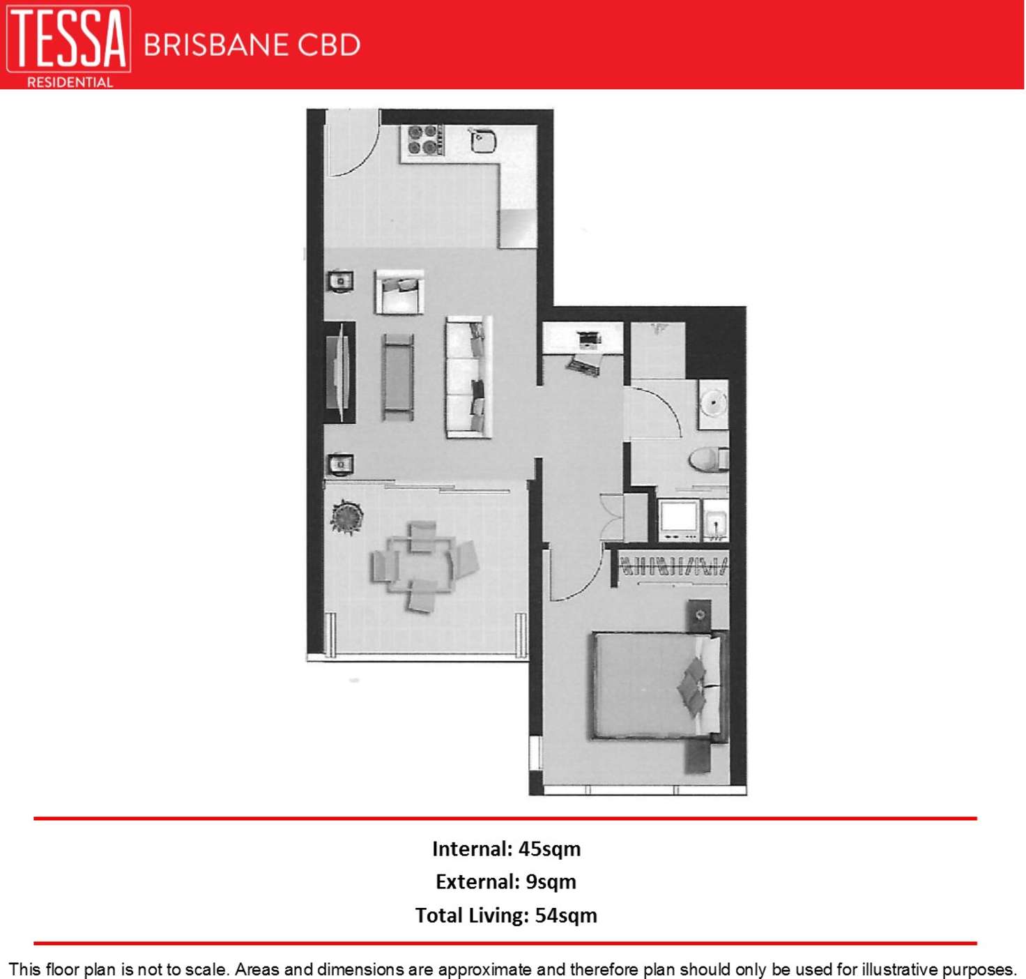 Floorplan of Homely apartment listing, 2055/16 Hamilton Place, Bowen Hills QLD 4006