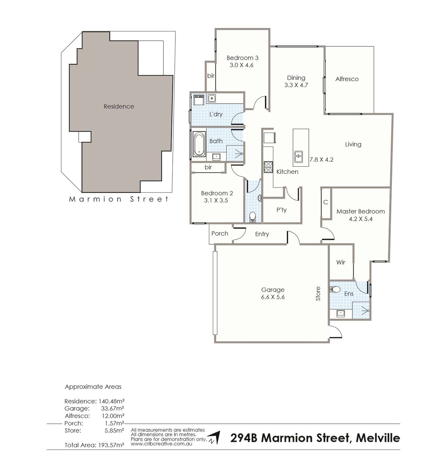 Floorplan of Homely house listing, 294 B MARMION STREET, Melville WA 6156