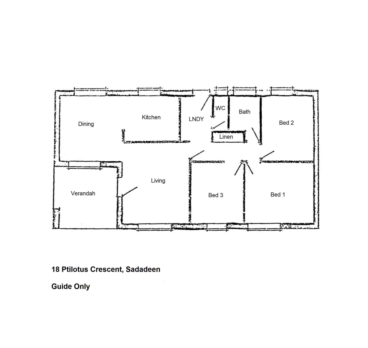 Floorplan of Homely house listing, 18 PTILOTUS CRESCENT, Sadadeen NT 870