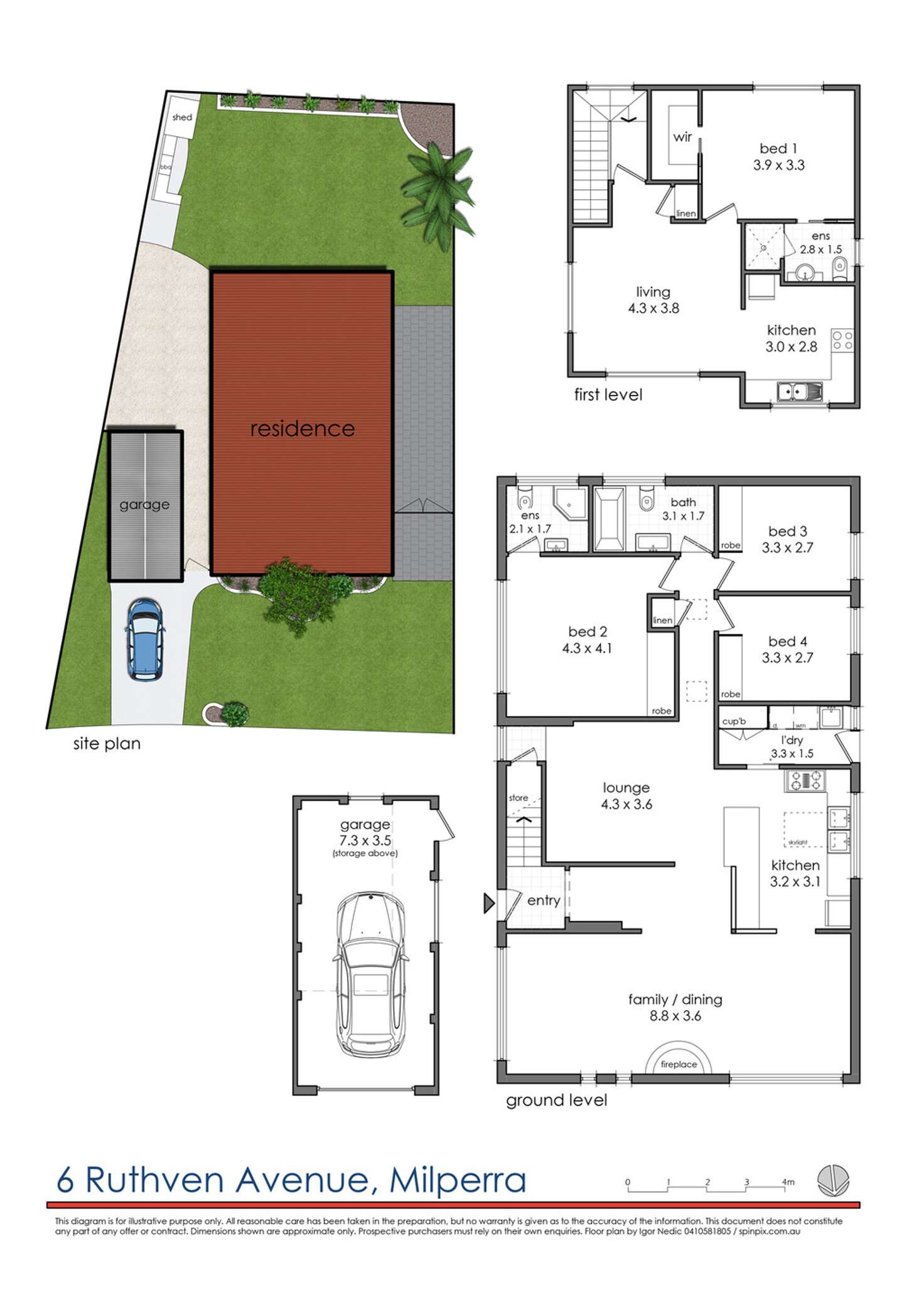 Floorplan of Homely house listing, 6 Ruthven Avenue, Milperra NSW 2214