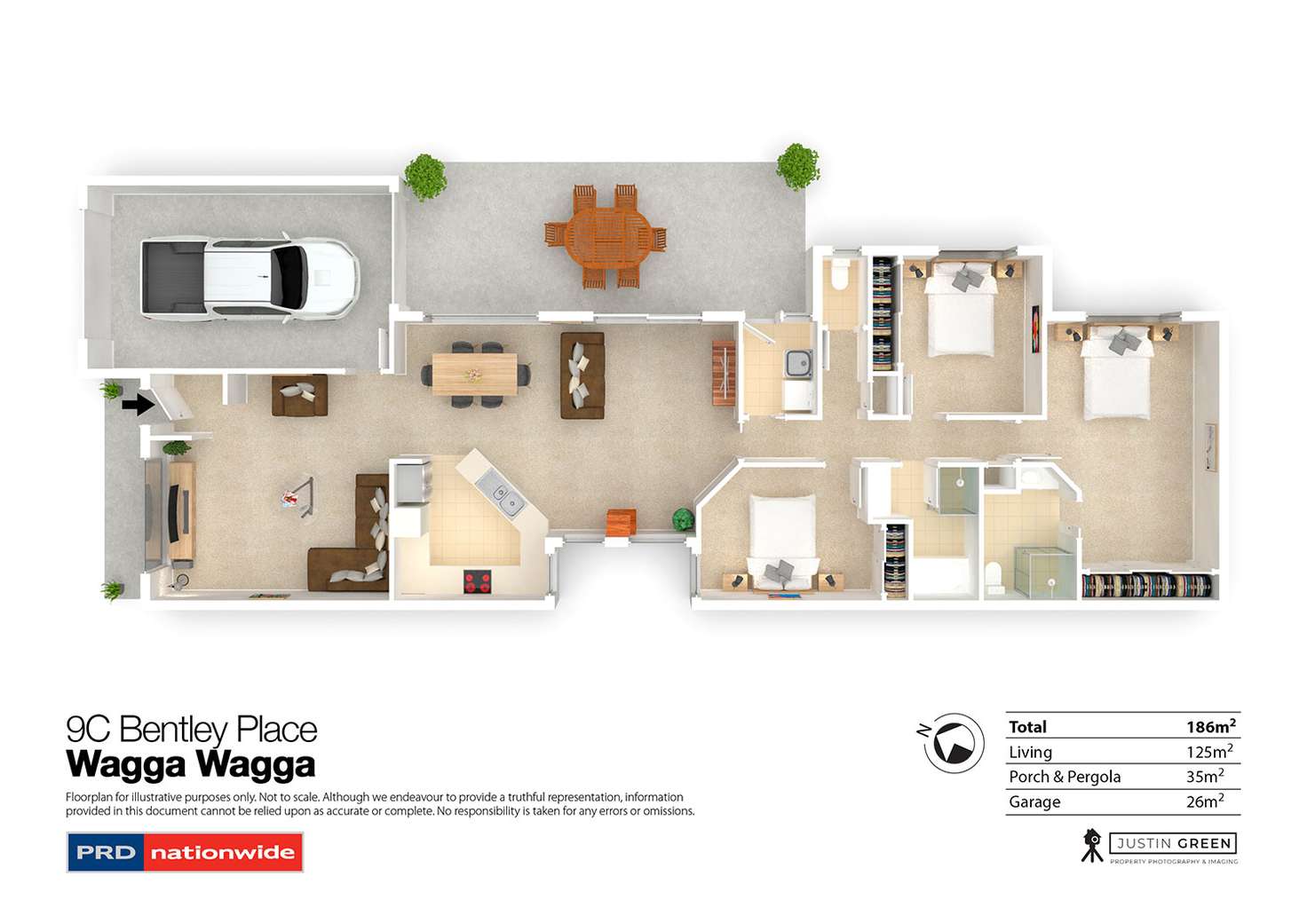 Floorplan of Homely house listing, 9C Bentley Place, Wagga Wagga NSW 2650