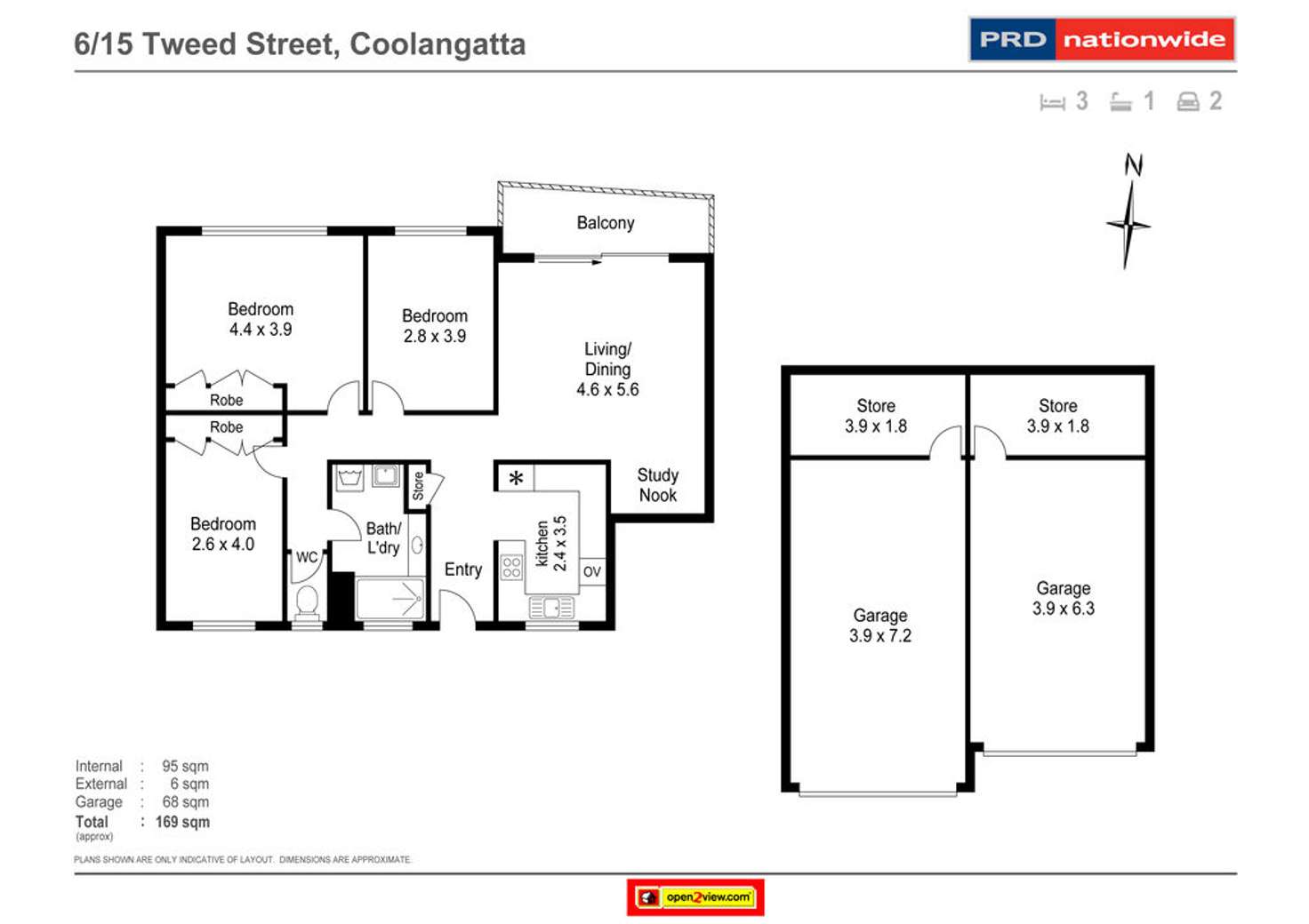 Floorplan of Homely unit listing, 6/15 Tweed Street, Coolangatta QLD 4225
