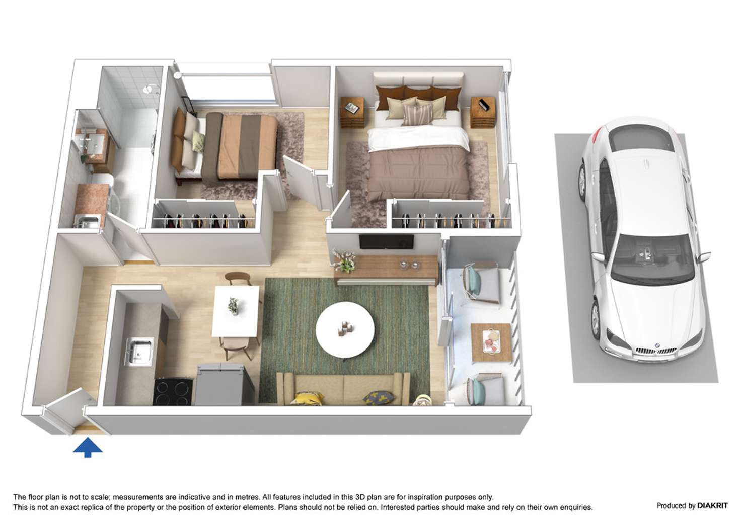 Floorplan of Homely apartment listing, 511/33 Batman Street, West Melbourne VIC 3003