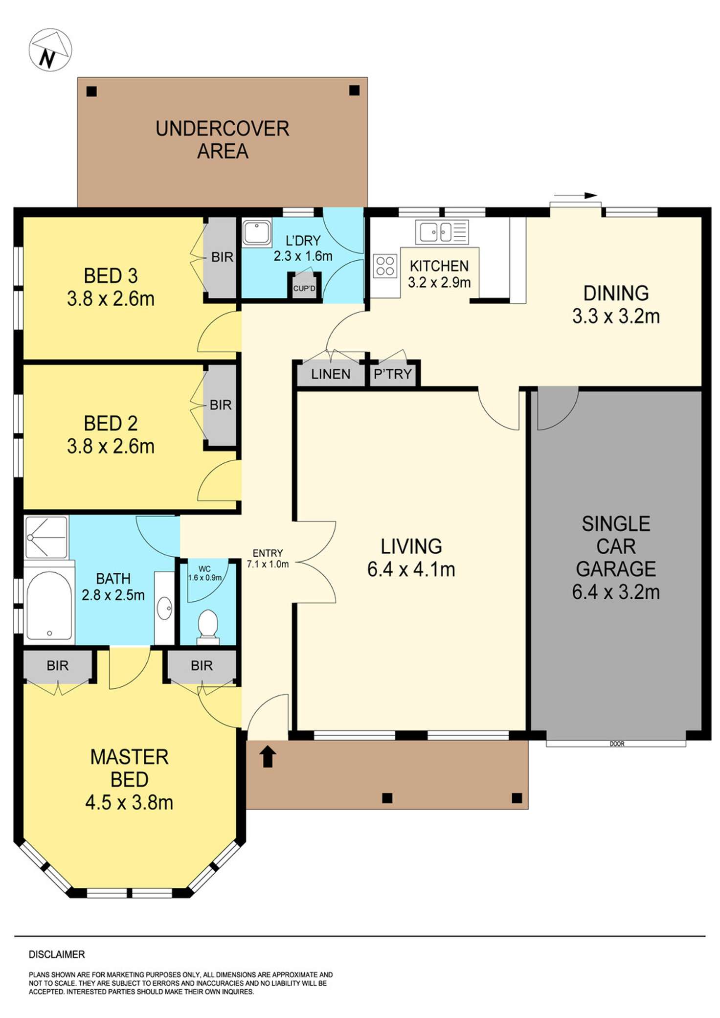 Floorplan of Homely townhouse listing, 1/84 Cuthberts Road, Alfredton VIC 3350