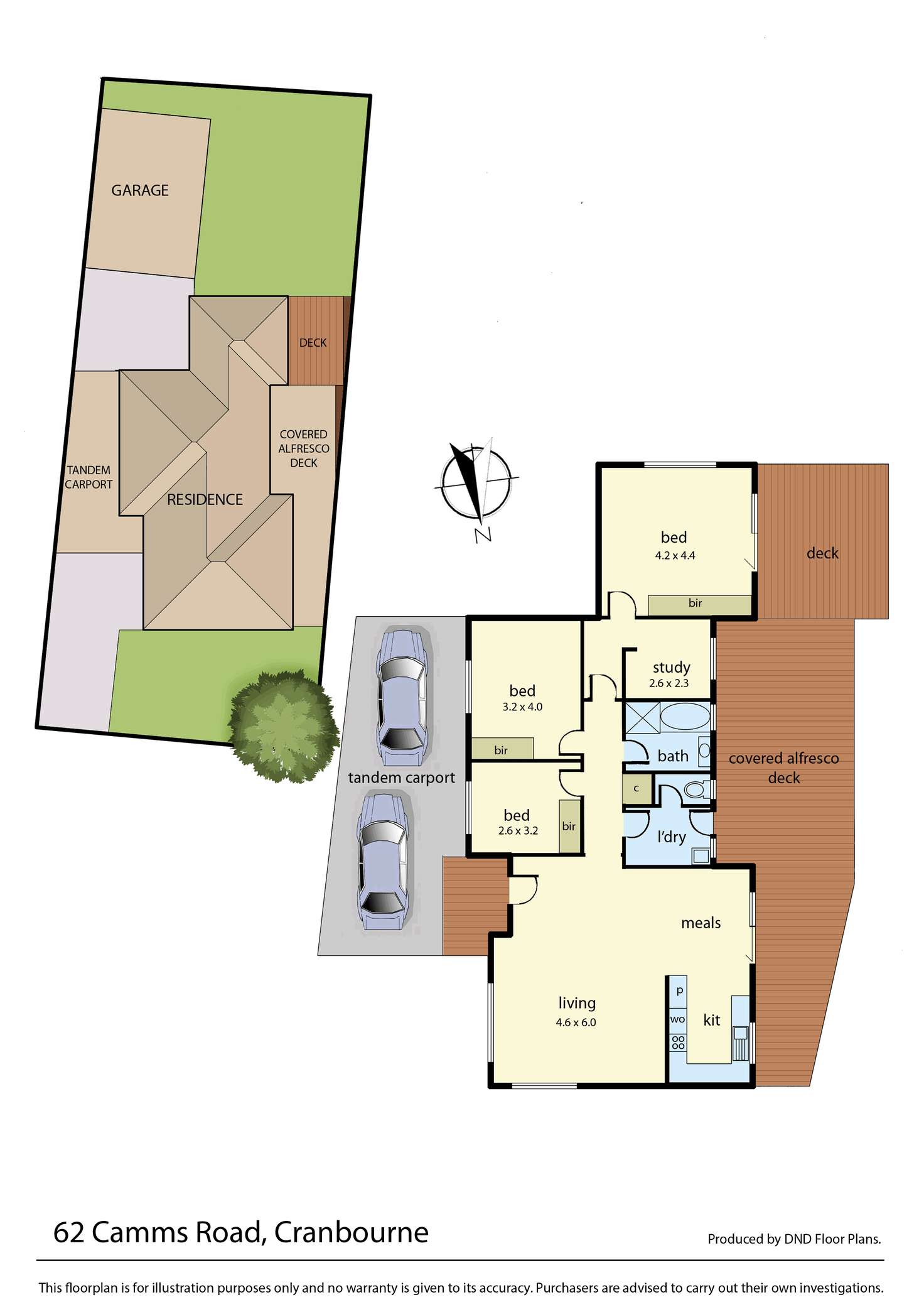 Floorplan of Homely house listing, 62 Camms Road, Cranbourne VIC 3977
