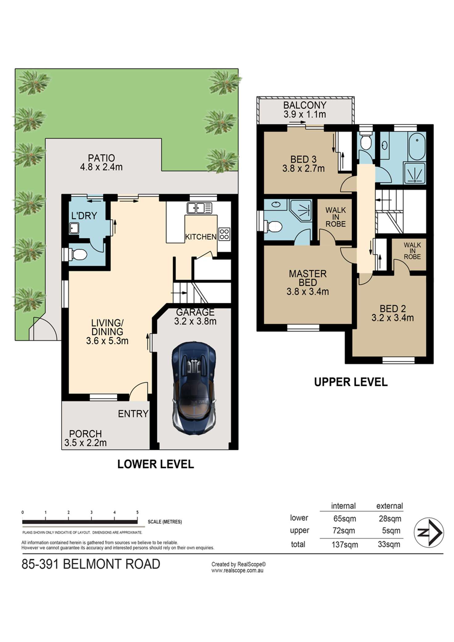 Floorplan of Homely townhouse listing, 85/391 Belmont Road, Belmont QLD 4153