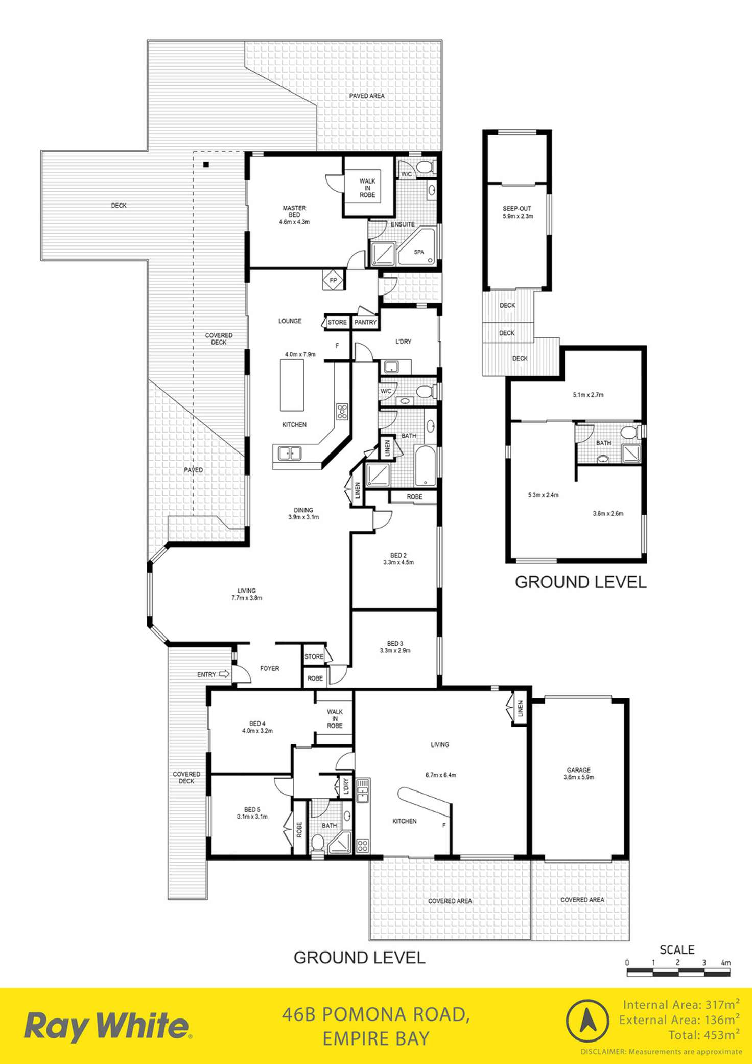 Floorplan of Homely acreageSemiRural listing, 46B Pomona Road, Empire Bay NSW 2257