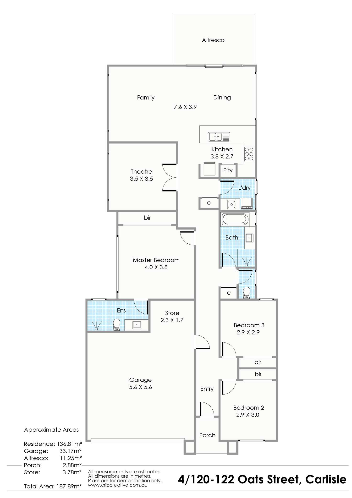 Floorplan of Homely house listing, 1/120 Oats Street, Carlisle WA 6101