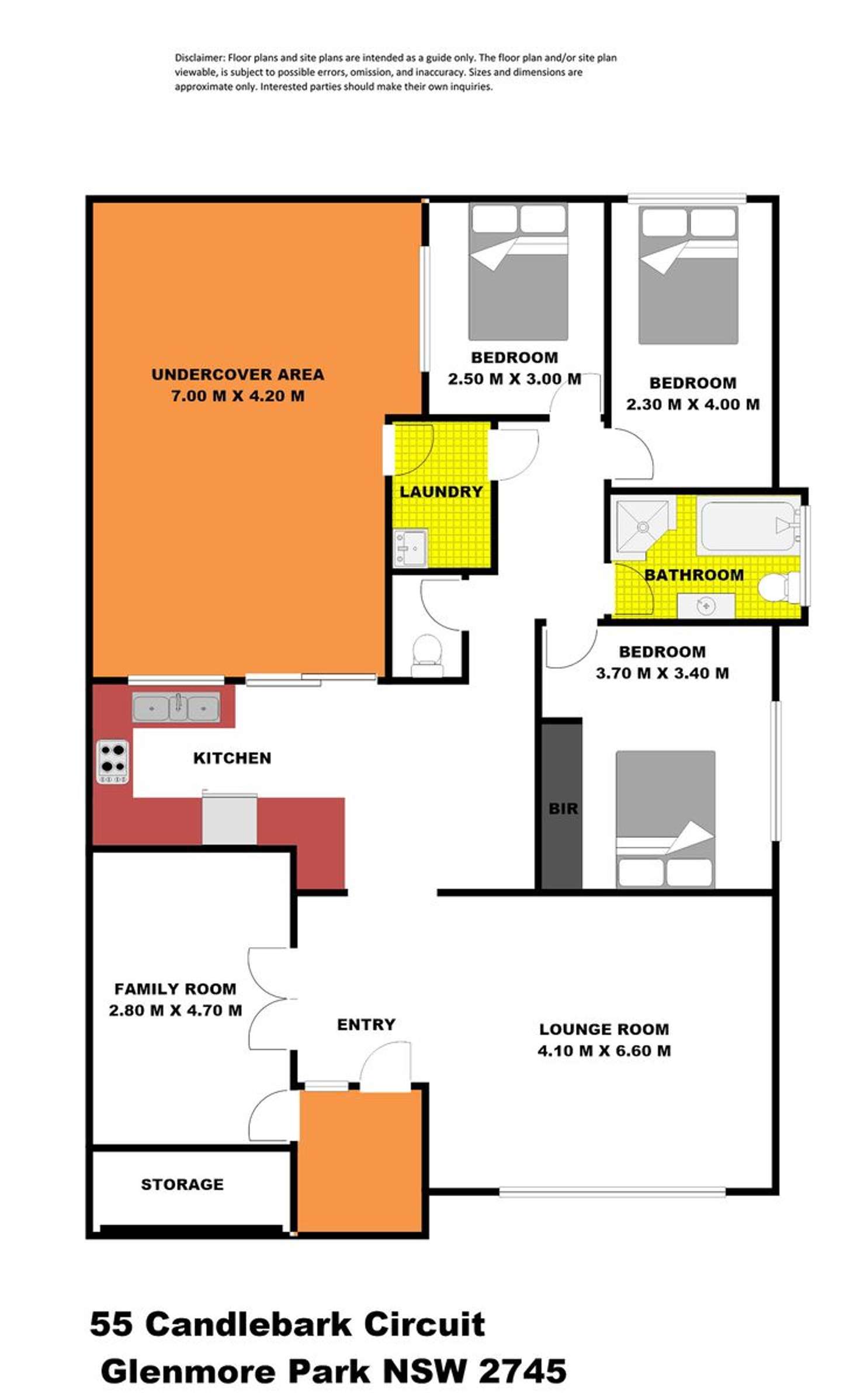 Floorplan of Homely house listing, 55 Candlebark Circuit, Glenmore Park NSW 2745