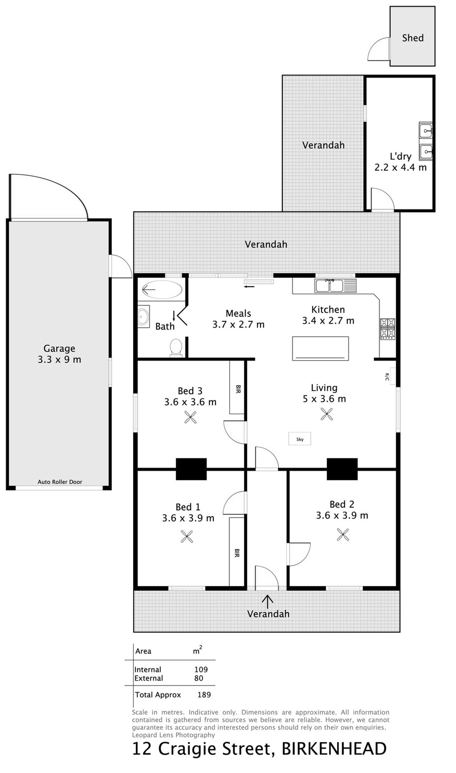 Floorplan of Homely house listing, 12 Craigie Street, Birkenhead SA 5015