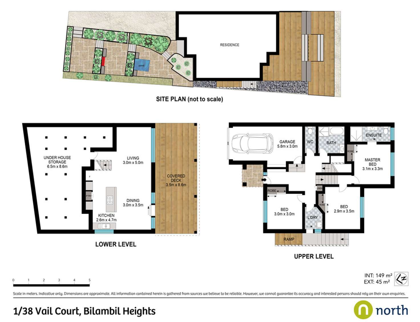 Floorplan of Homely semiDetached listing, 1 / 38 Vail Court, Bilambil Heights NSW 2486