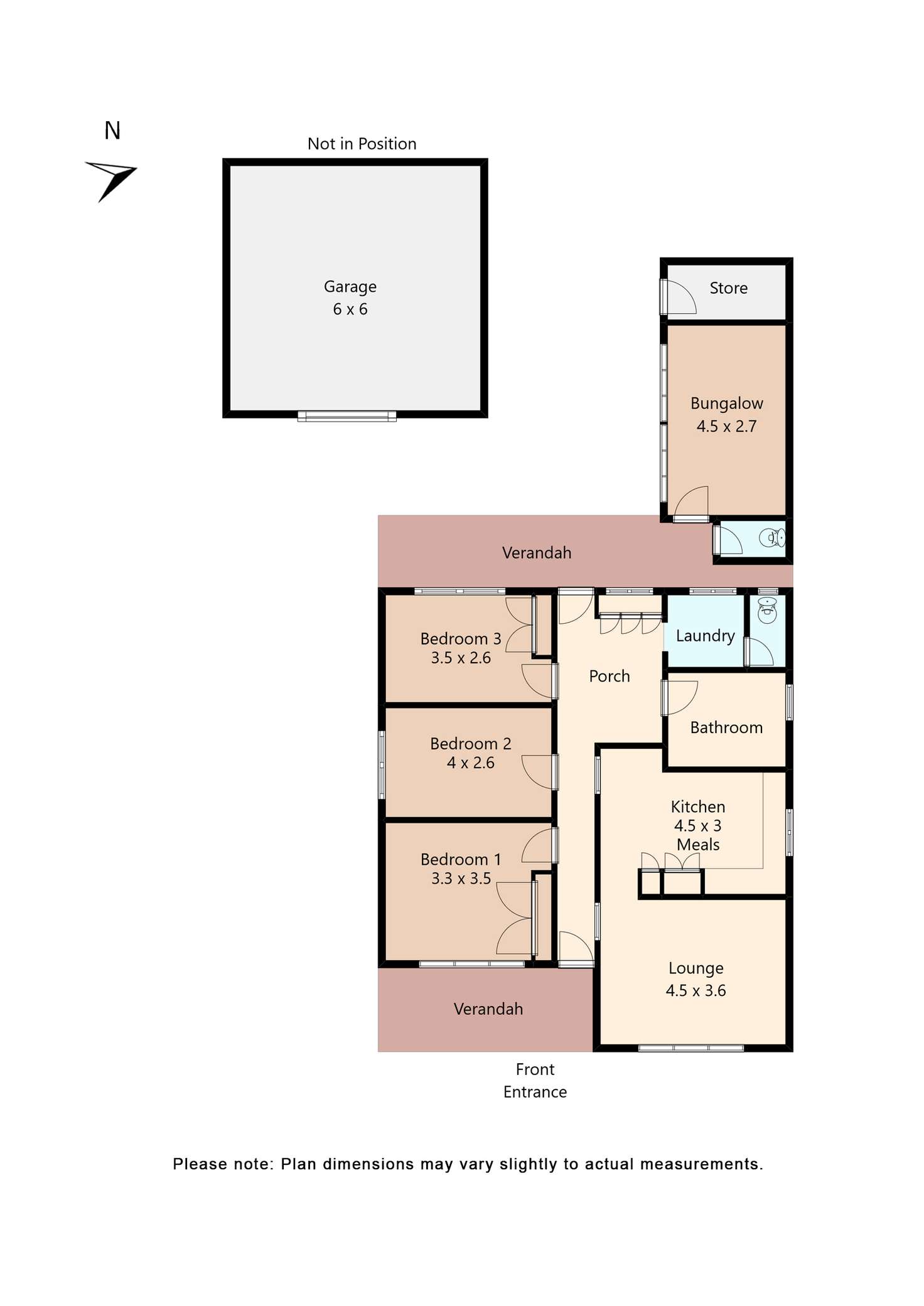 Floorplan of Homely house listing, 1107 Armstrong Street North, Ballarat North VIC 3350