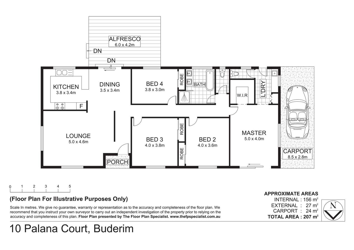 Floorplan of Homely house listing, 10 Palana Court, Buderim QLD 4556