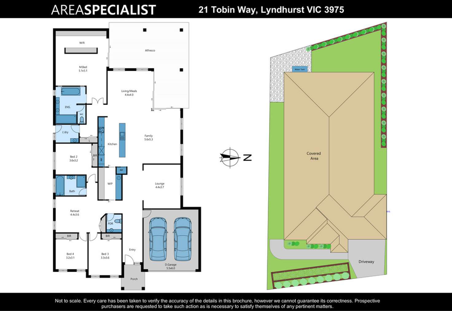 Floorplan of Homely house listing, 21 Tobin Way, Lyndhurst VIC 3975