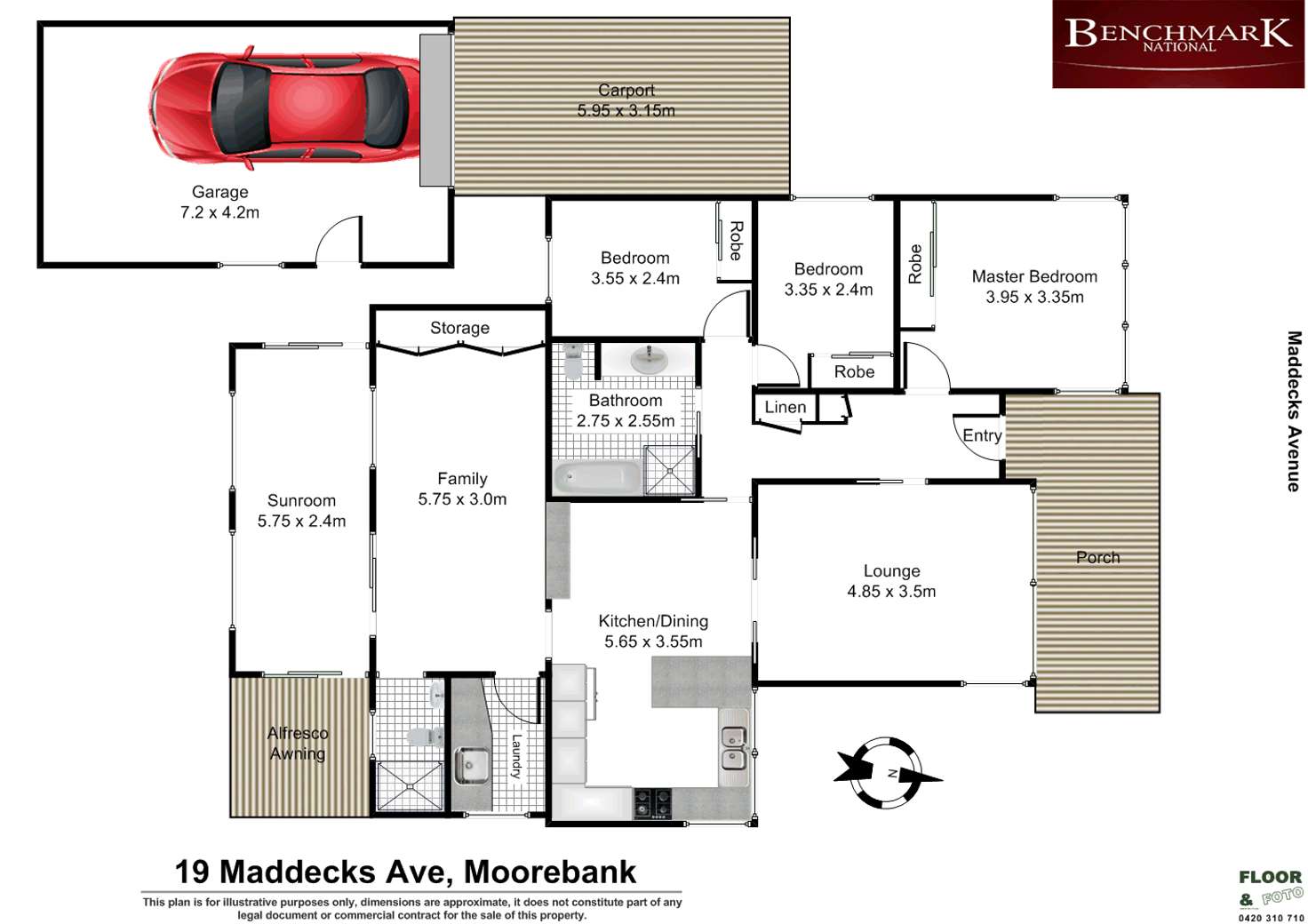 Floorplan of Homely house listing, 19 Maddecks Avenue, Moorebank NSW 2170