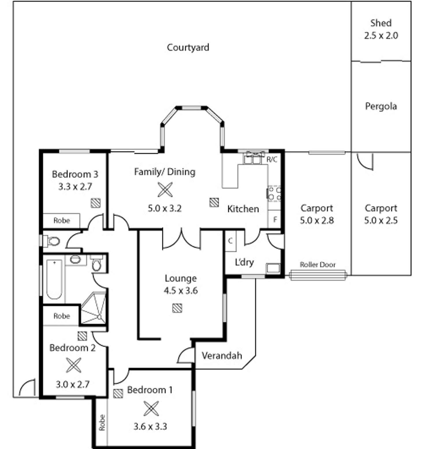 Floorplan of Homely house listing, 39A Green St, Brompton SA 5007
