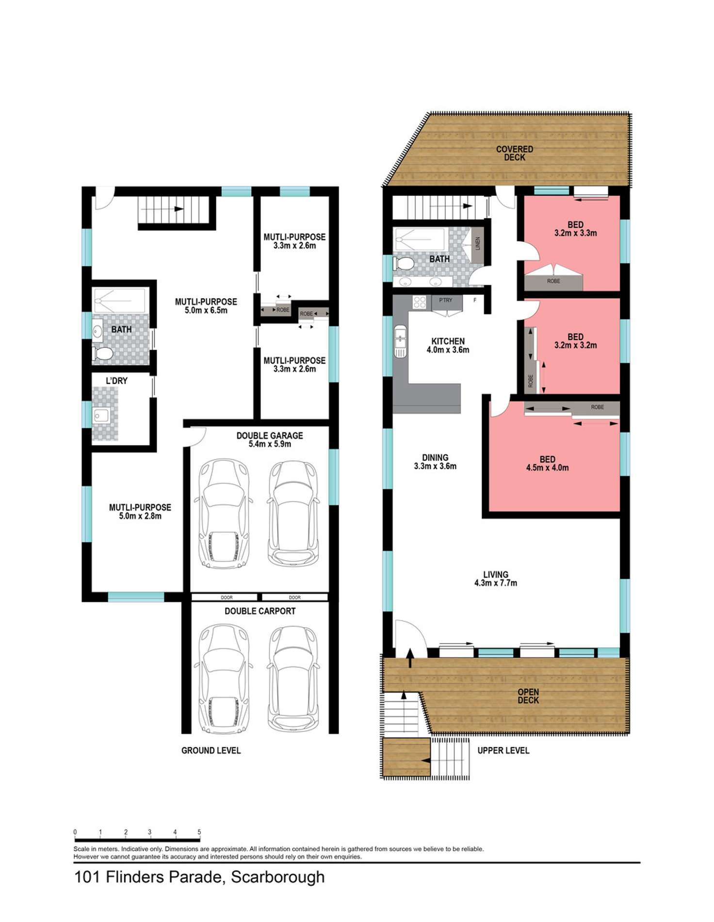 Floorplan of Homely house listing, 101 Flinders Parade, Scarborough QLD 4020