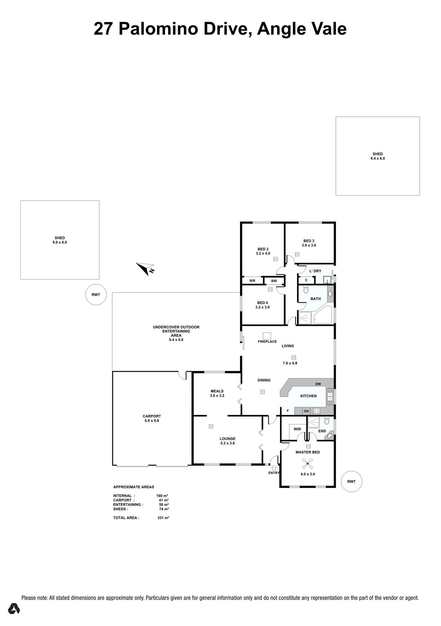 Floorplan of Homely house listing, 27 Palomino Drive, Angle Vale SA 5117