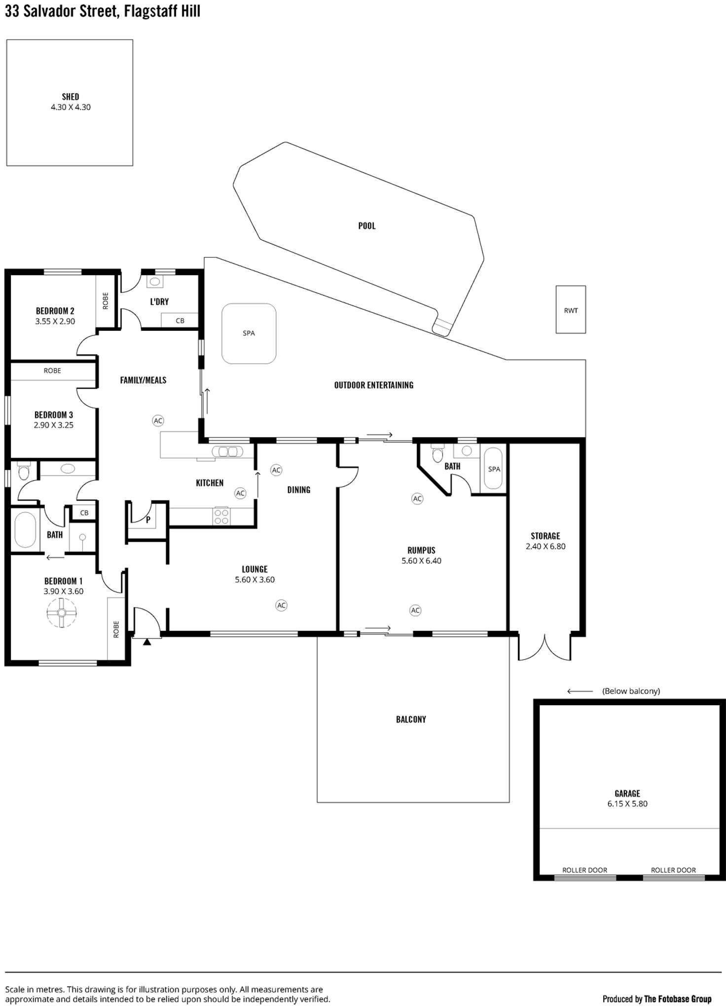 Floorplan of Homely house listing, 33 SALVADOR STREET, Flagstaff Hill SA 5159