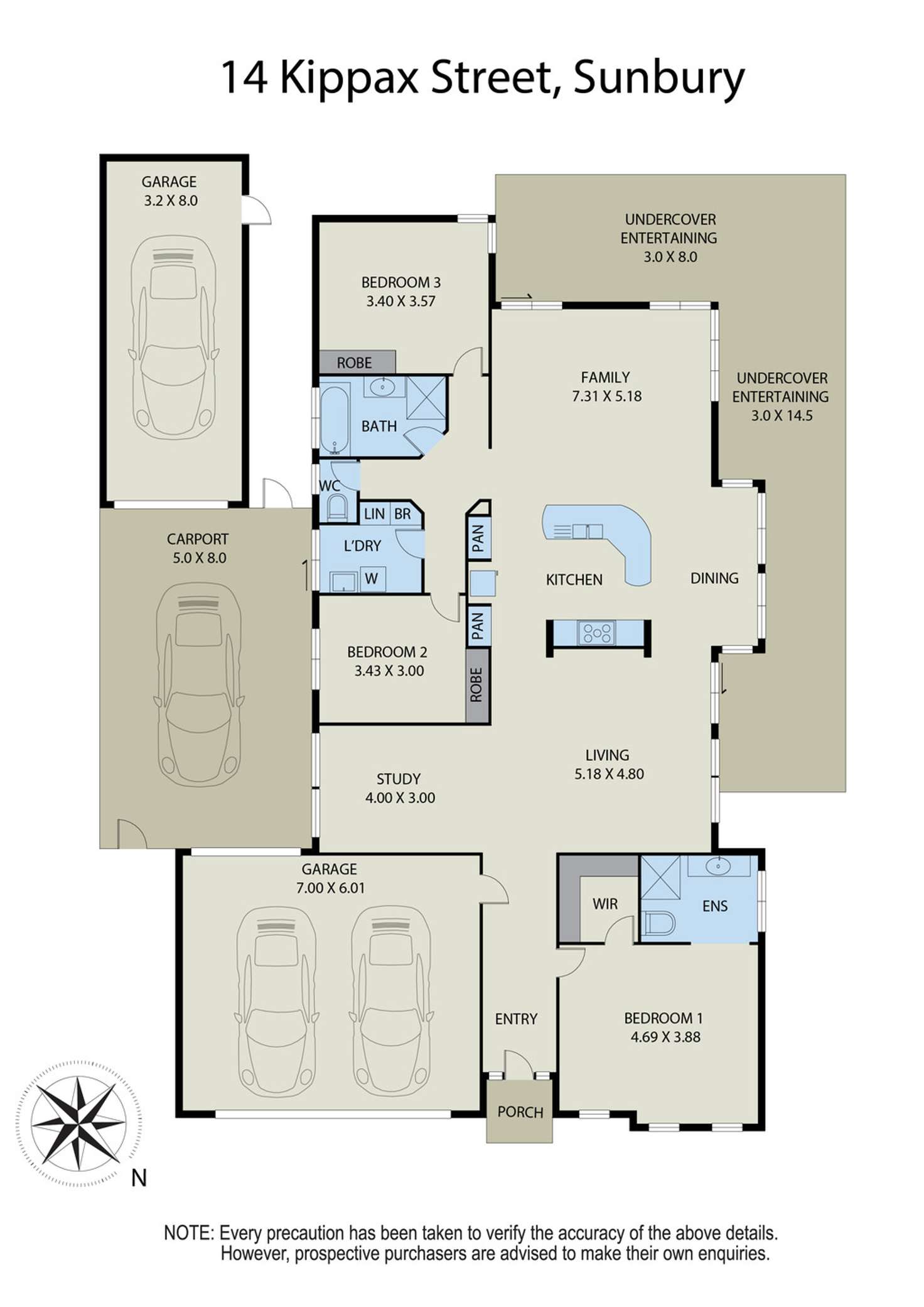 Floorplan of Homely house listing, 14 Kippax Street, Sunbury VIC 3429