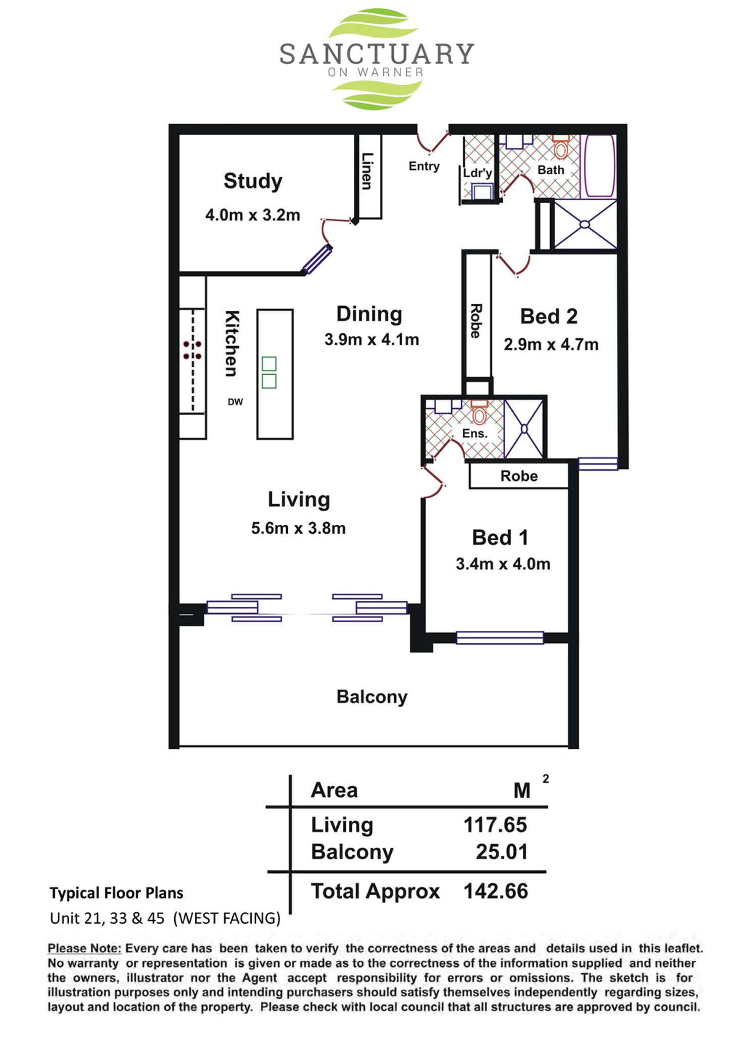 Floorplan of Homely apartment listing, 109 23 Warner Avenue, Findon SA 5023