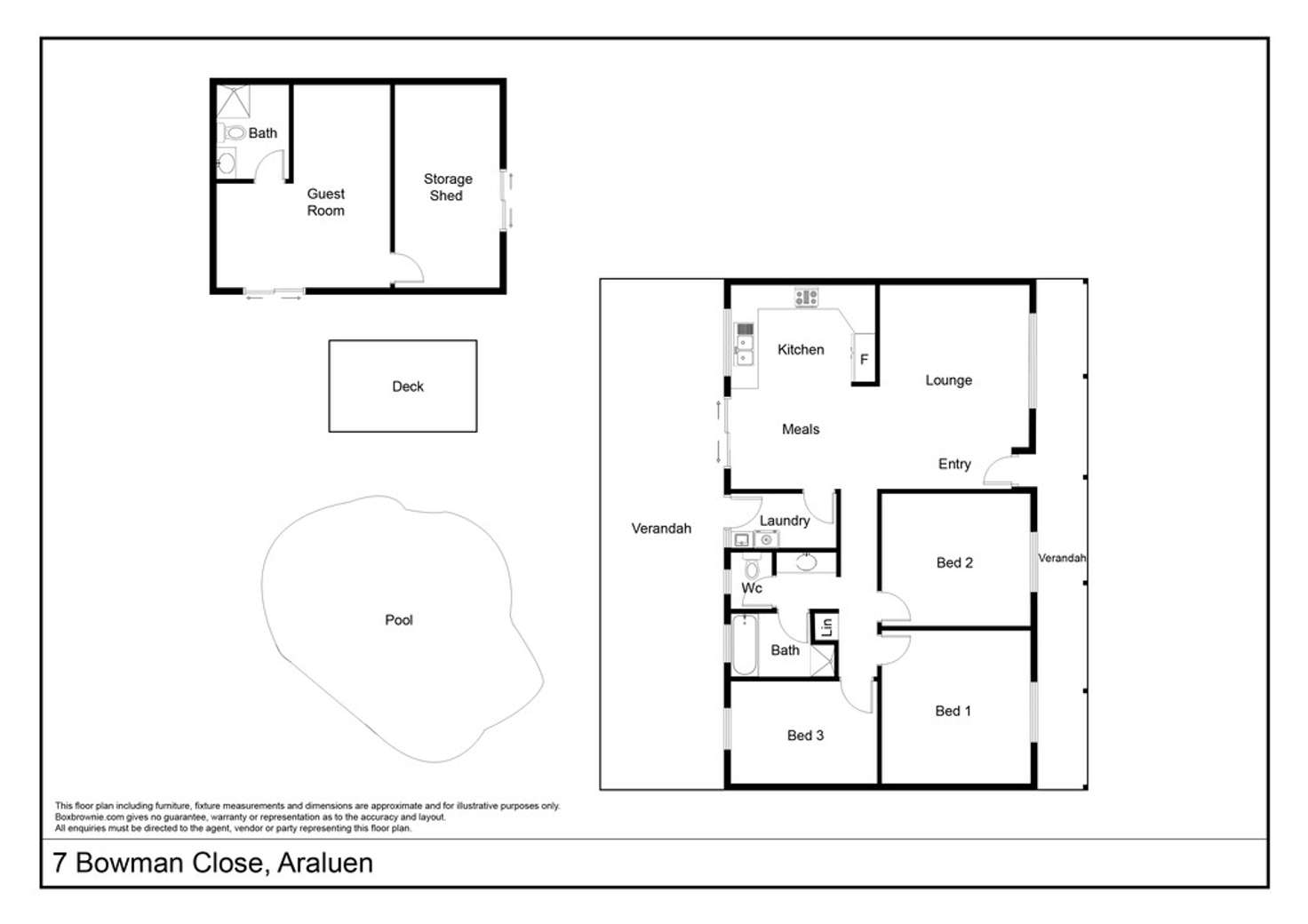 Floorplan of Homely house listing, 7 Bowman Close, Araluen NT 870
