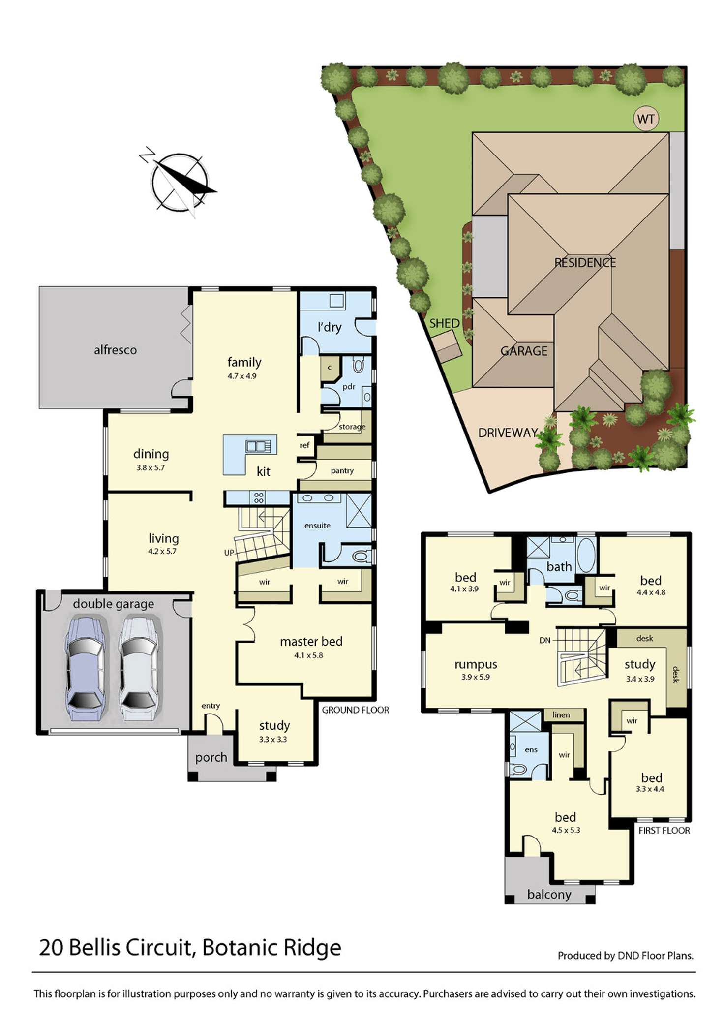 Floorplan of Homely house listing, 20 Bellis Circuit, Botanic Ridge VIC 3977