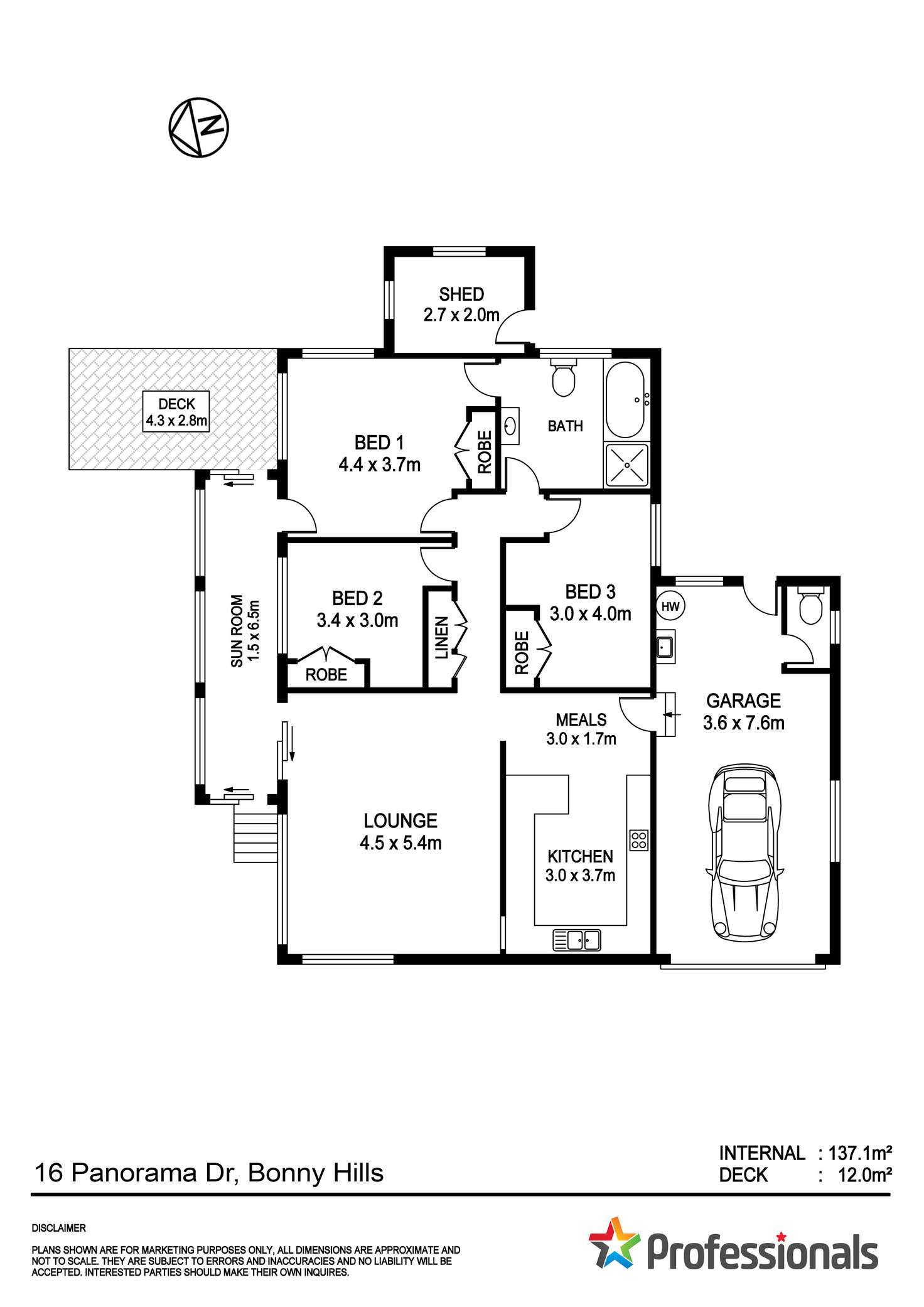 Floorplan of Homely house listing, 16 Panorama Drive, Bonny Hills NSW 2445