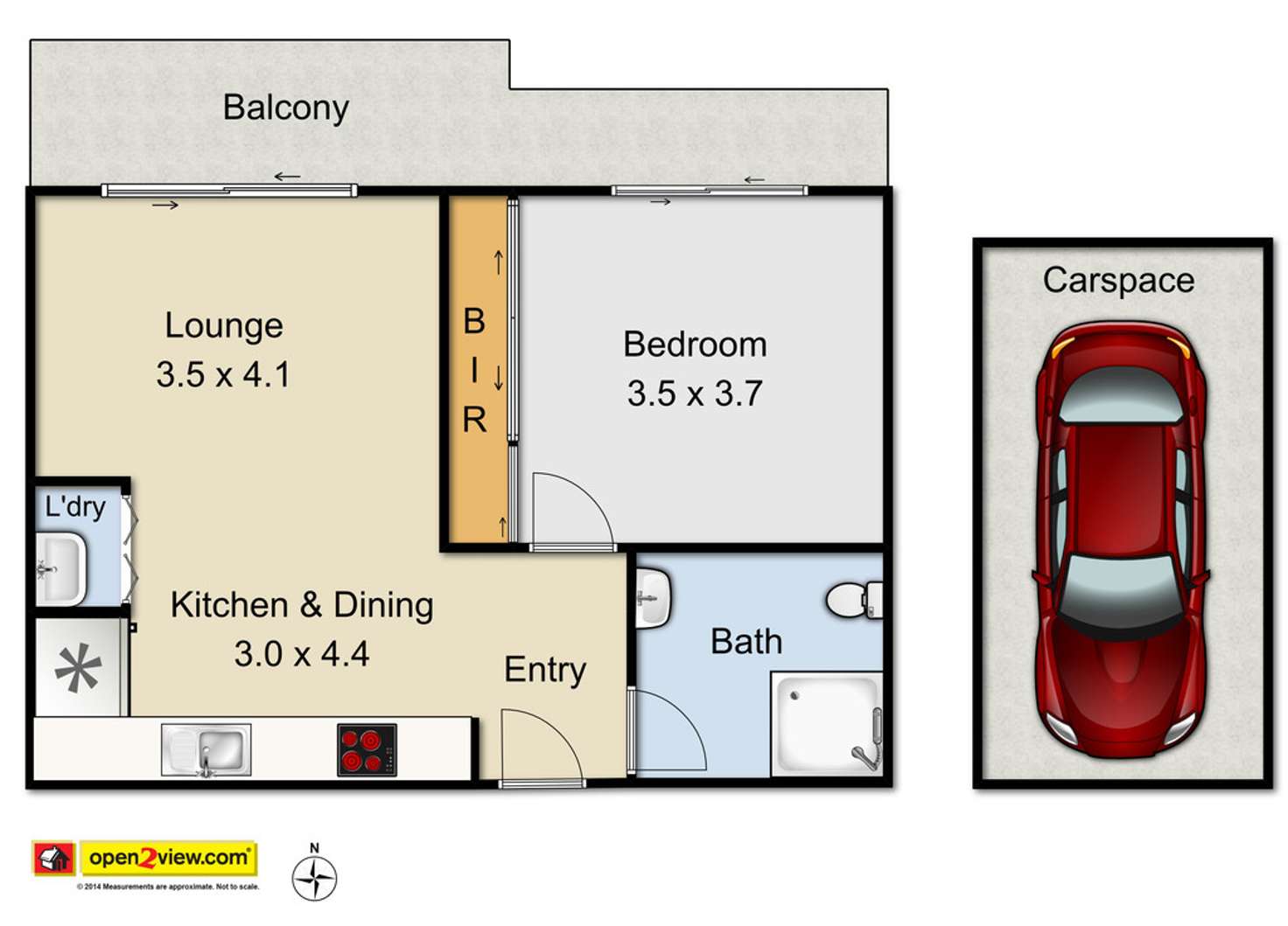 Floorplan of Homely unit listing, 2A/541 Pembroke Road, Leumeah NSW 2560