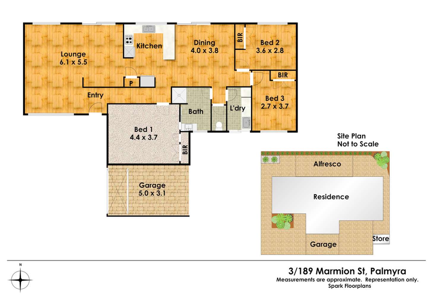 Floorplan of Homely house listing, 3/189 Marmion Street, Palmyra WA 6157