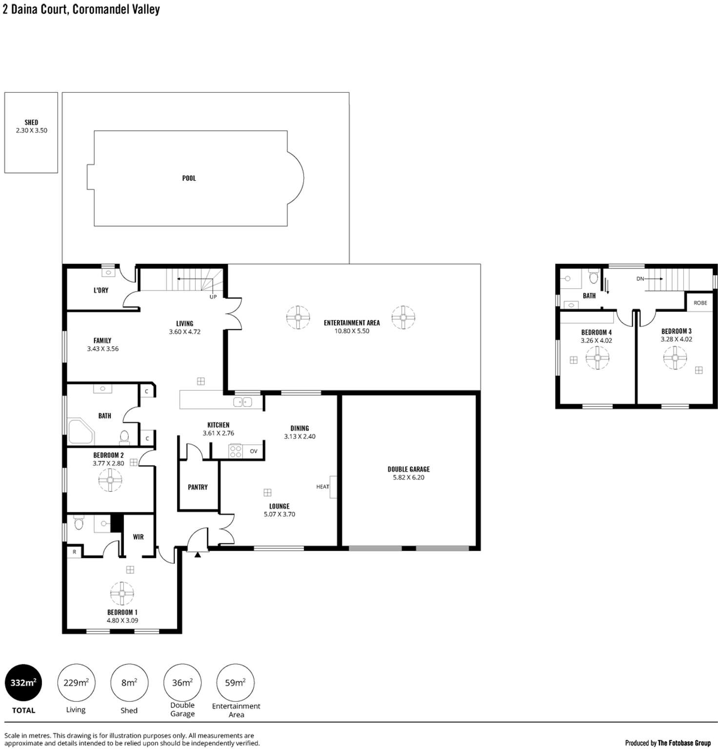 Floorplan of Homely house listing, 2 DAINA COURT, Coromandel Valley SA 5051