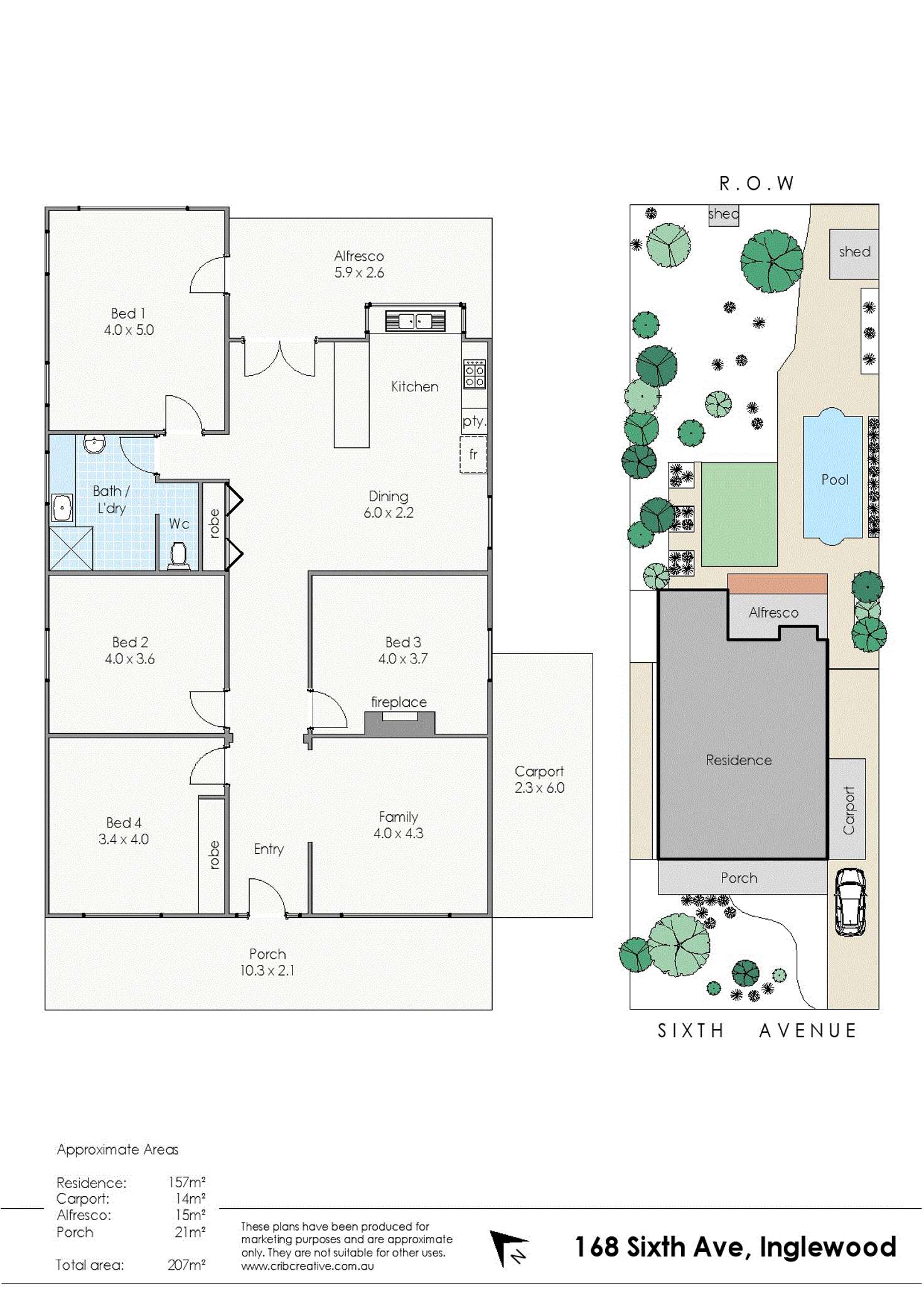 Floorplan of Homely house listing, 168 Sixth Avenue, Inglewood WA 6052