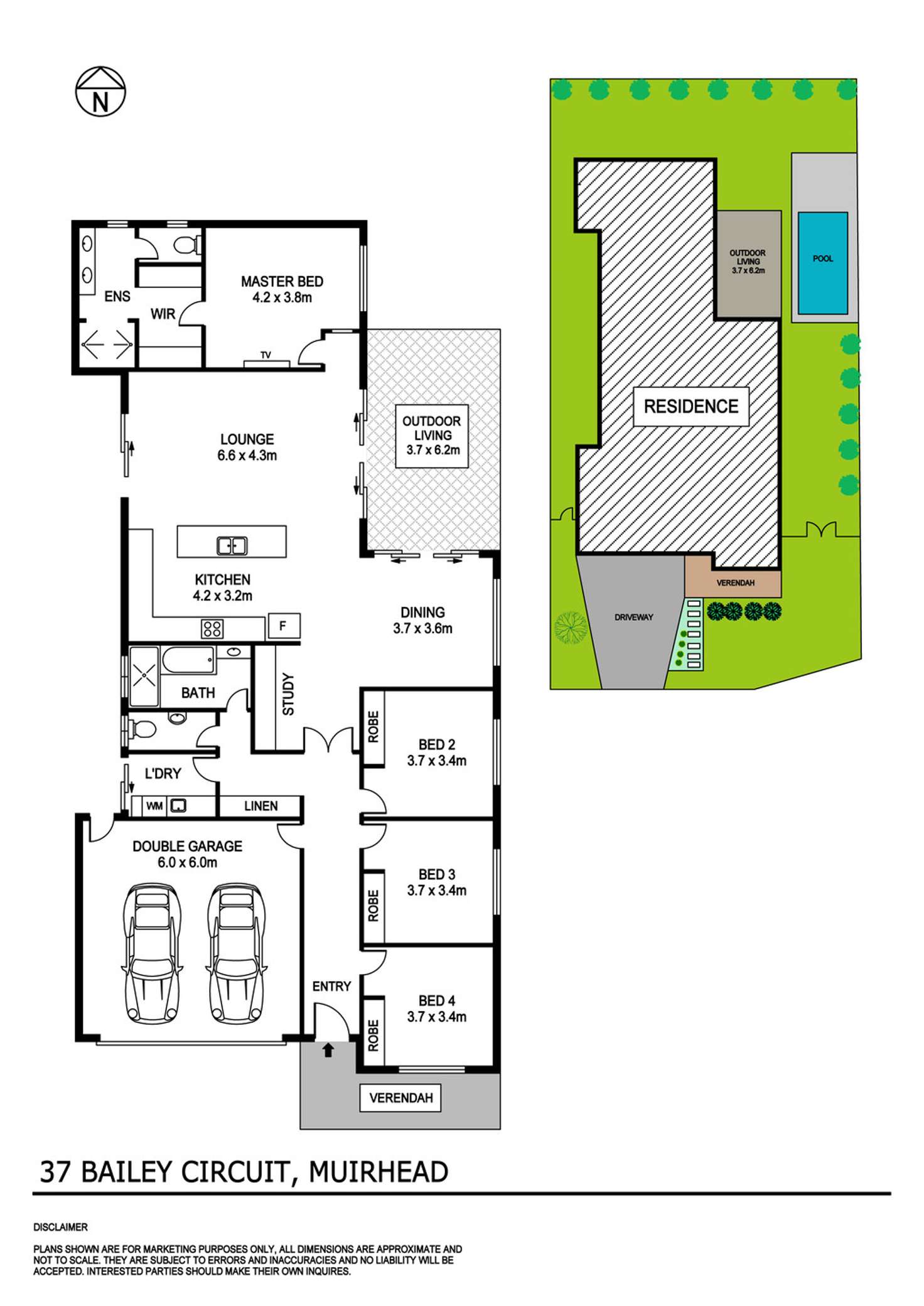 Floorplan of Homely house listing, 37 Bailey Circuit, Muirhead NT 810