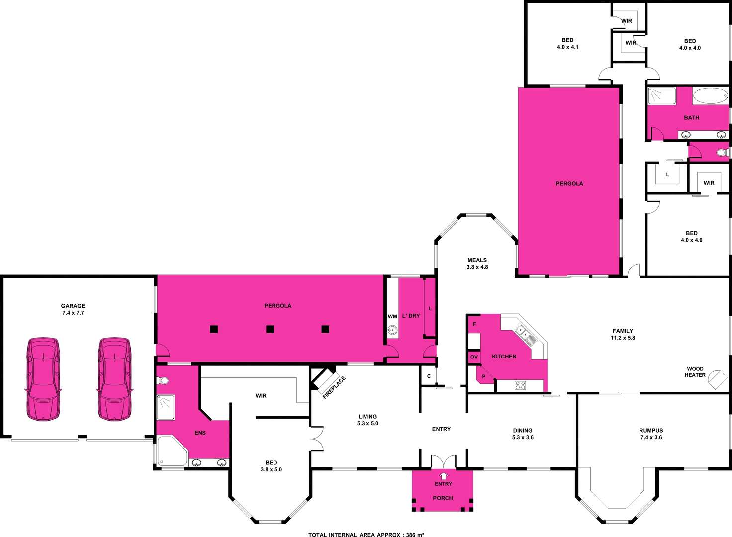 Floorplan of Homely house listing, 43-53 Blackbird Circuit, Lara VIC 3212