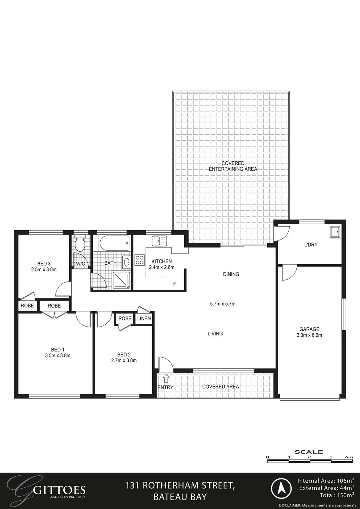 Floorplan of Homely house listing, 131 Rotherham Street, Bateau Bay NSW 2261