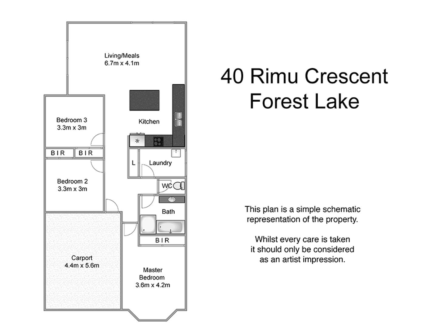 Floorplan of Homely house listing, 40 Rimu Crescent, Forest Lake QLD 4078