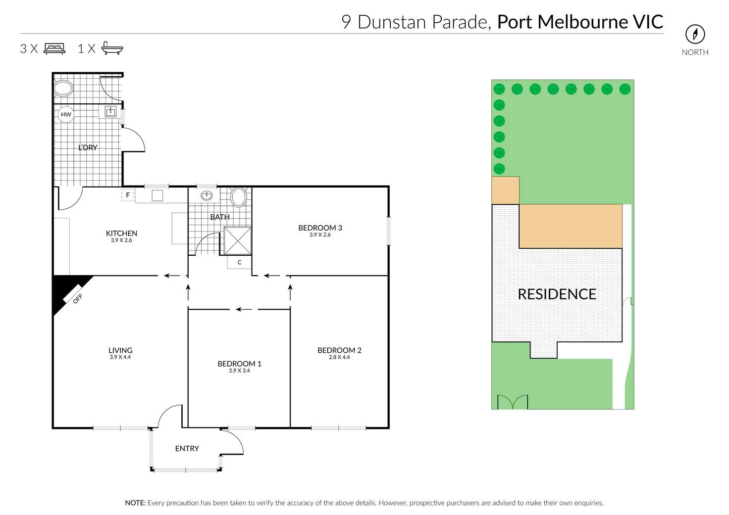 Floorplan of Homely house listing, 9 Dunstan Parade, Port Melbourne VIC 3207