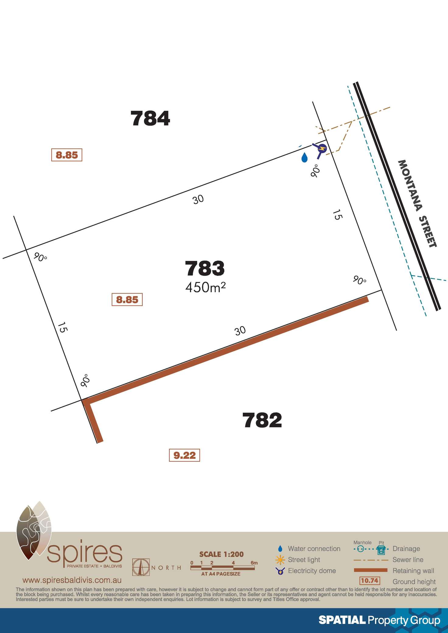 Floorplan of Homely residentialLand listing, Lot 783 Montana Street, Baldivis WA 6171