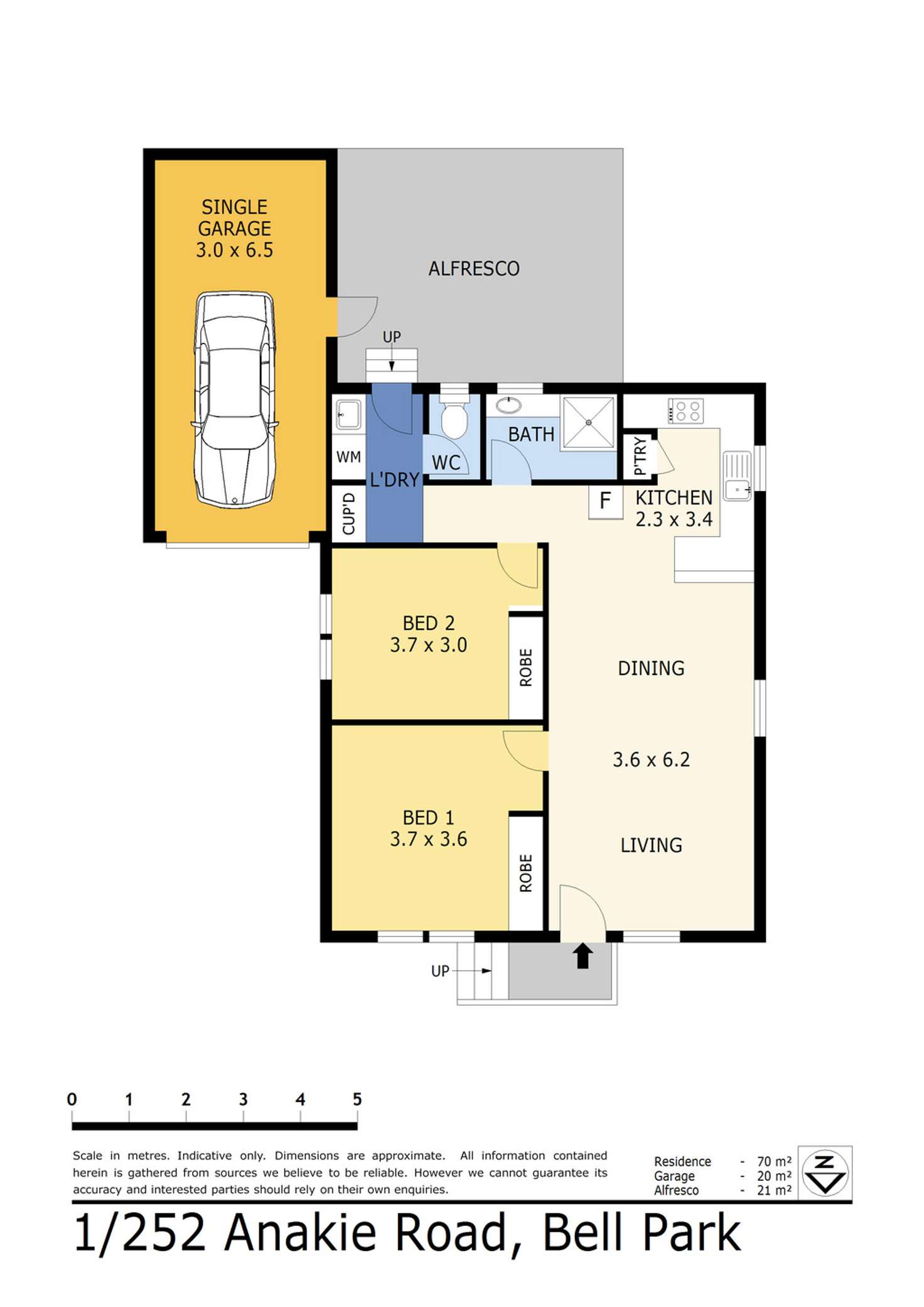 Floorplan of Homely house listing, 1/252 Anakie Road, Bell Park VIC 3215