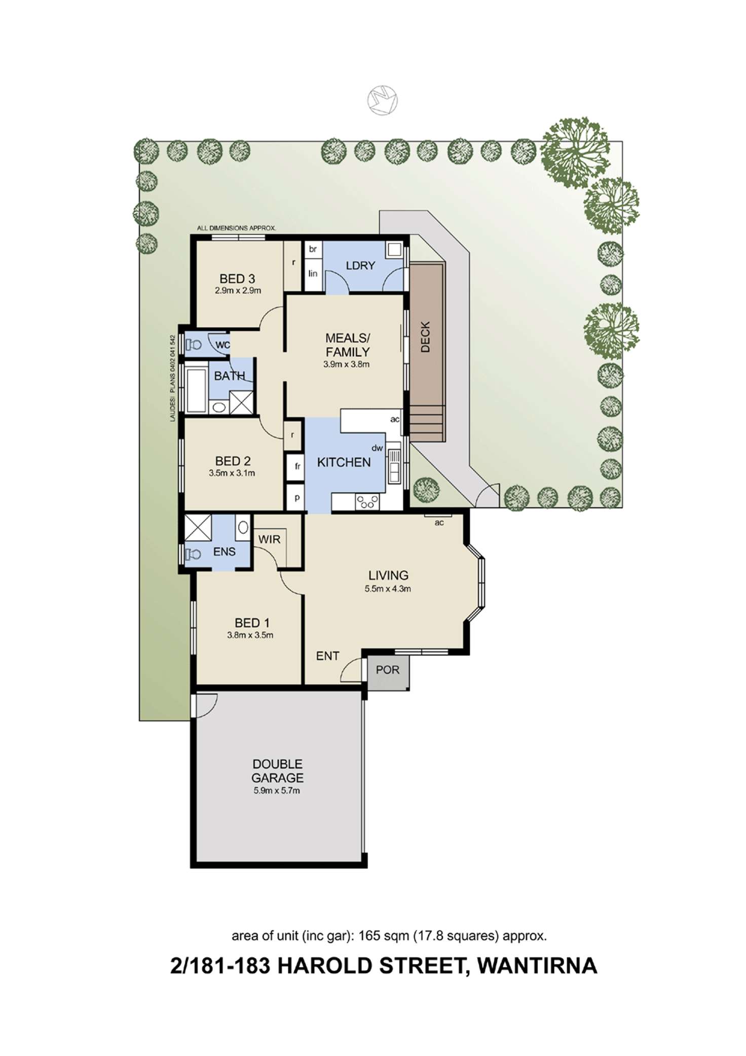 Floorplan of Homely unit listing, 2/181-183 Harold Street, Wantirna VIC 3152