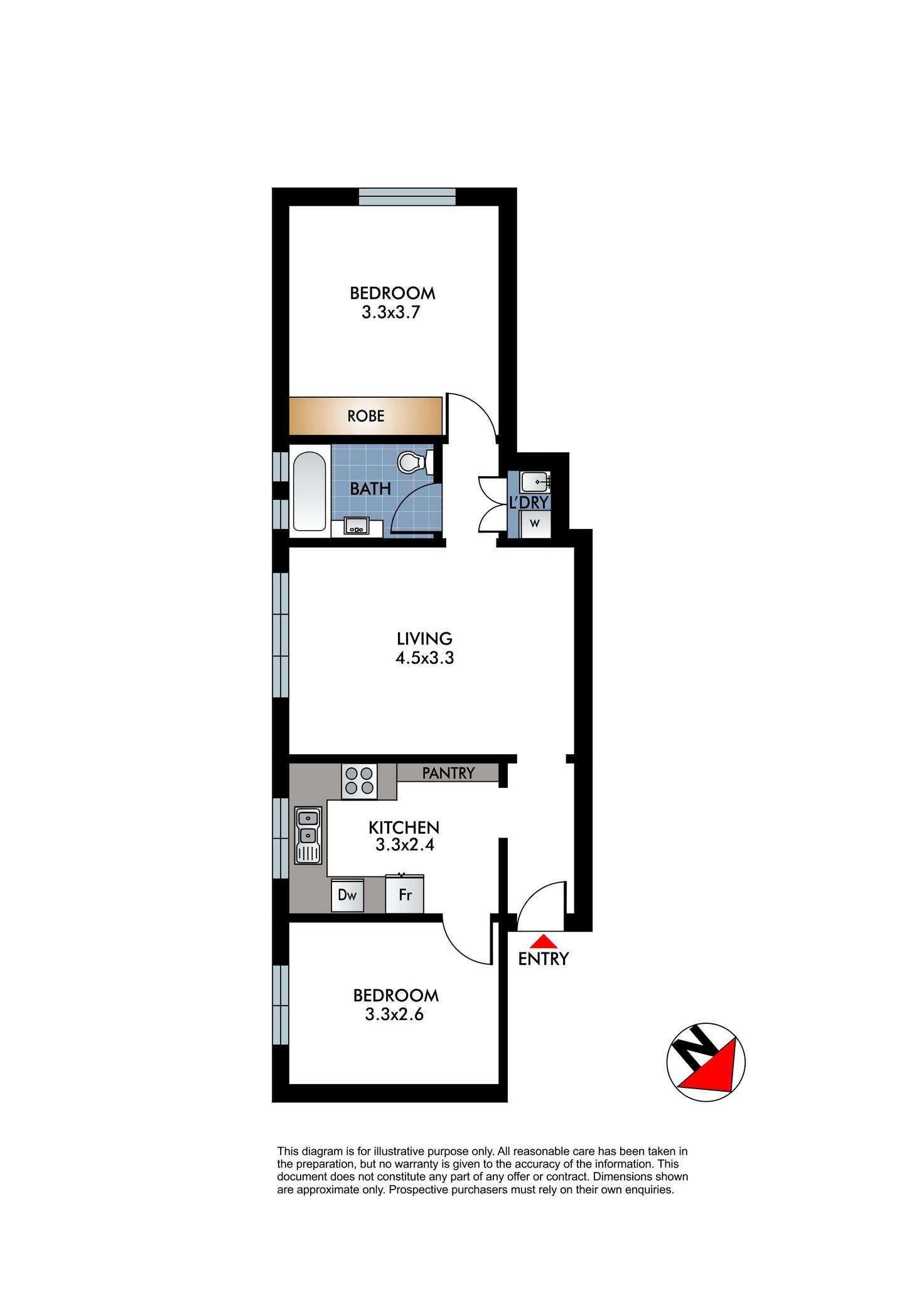Floorplan of Homely apartment listing, 7/63 Curlewis Street, Bondi Beach NSW 2026