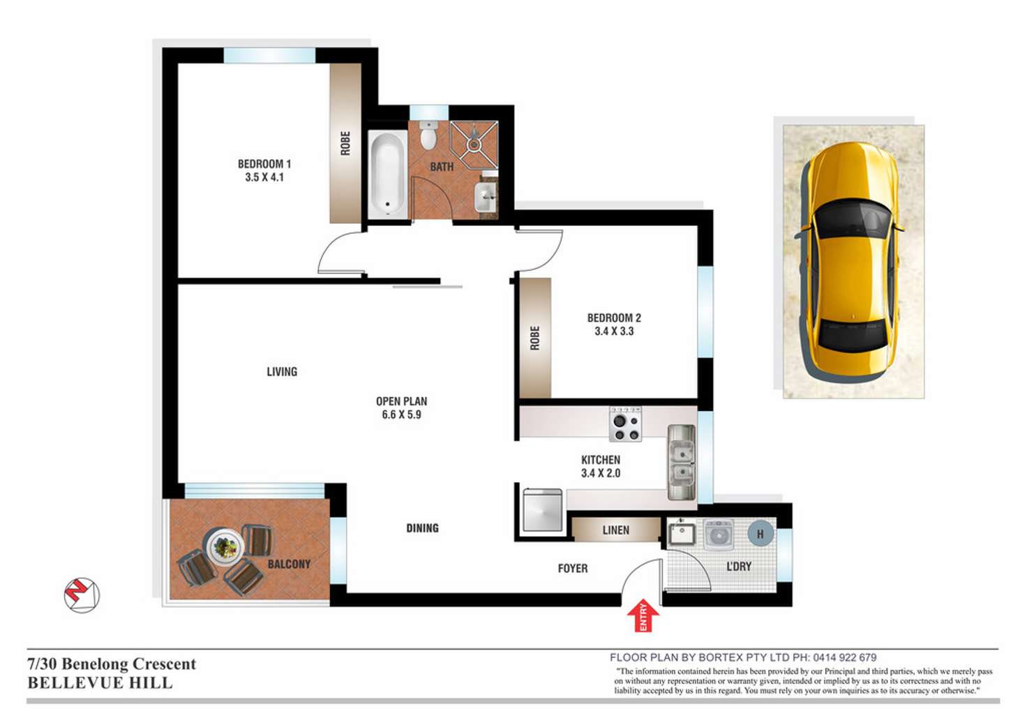 Floorplan of Homely apartment listing, 7/30 Benelong Cresent, Bellevue Hill NSW 2023