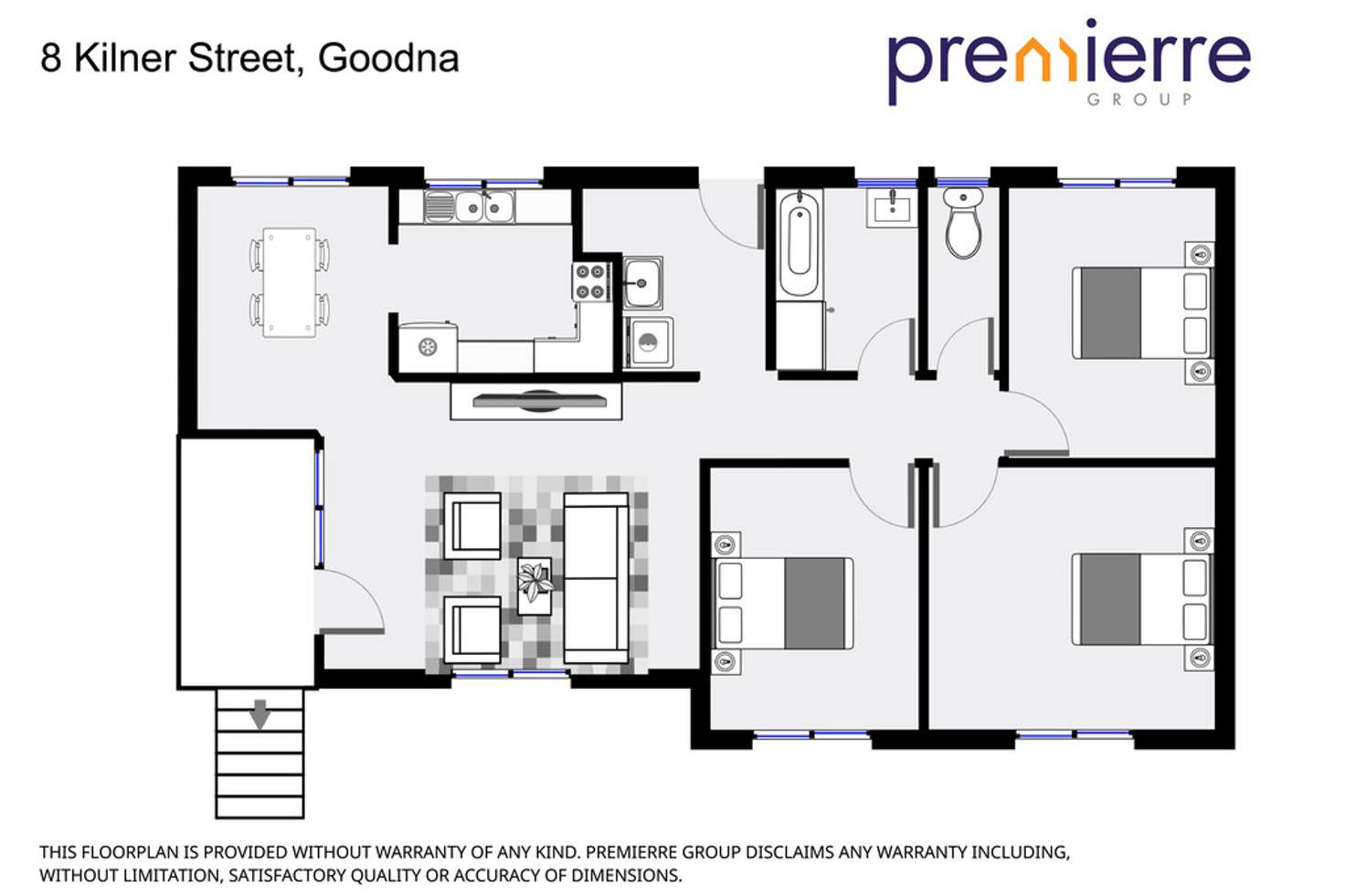 Floorplan of Homely house listing, 8 Kilner Street, Goodna QLD 4300