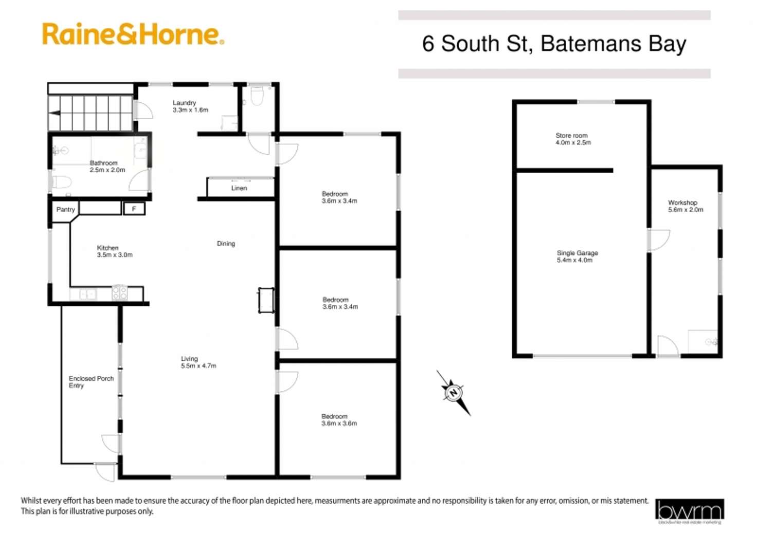 Floorplan of Homely house listing, 6 South Street, Batemans Bay NSW 2536