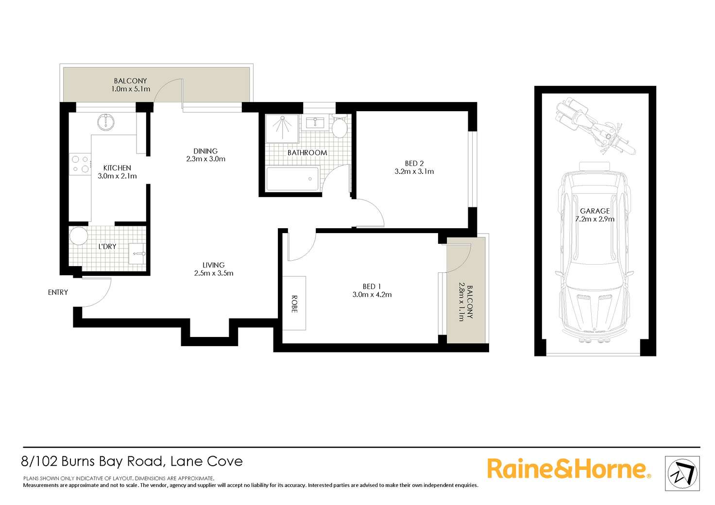 Floorplan of Homely apartment listing, 8/102 Burns Bay Road, Lane Cove NSW 2066